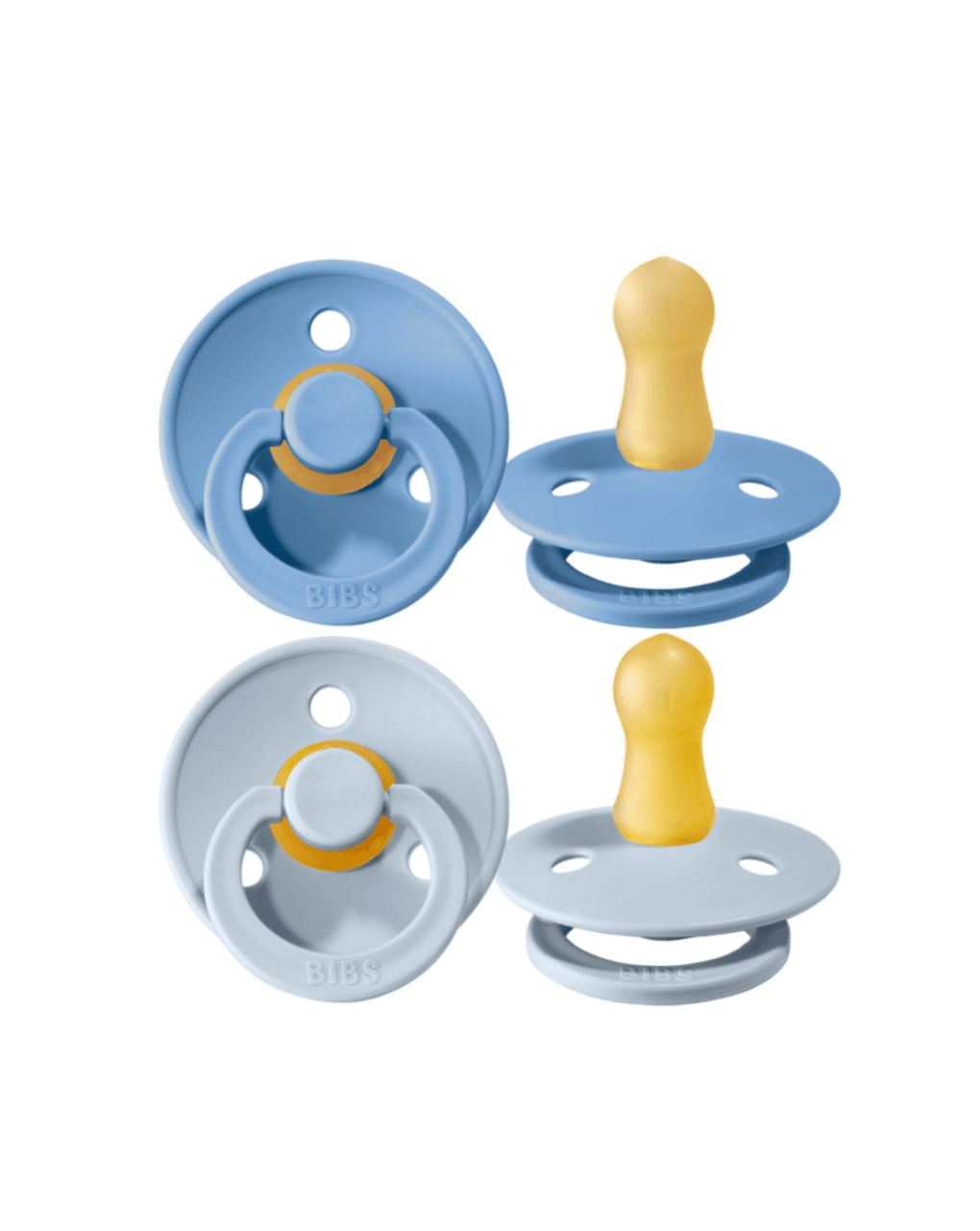 Bibs πιπίλα καουτσούκ colour sky blue-baby blue 0+m σετ 2 τεμ.