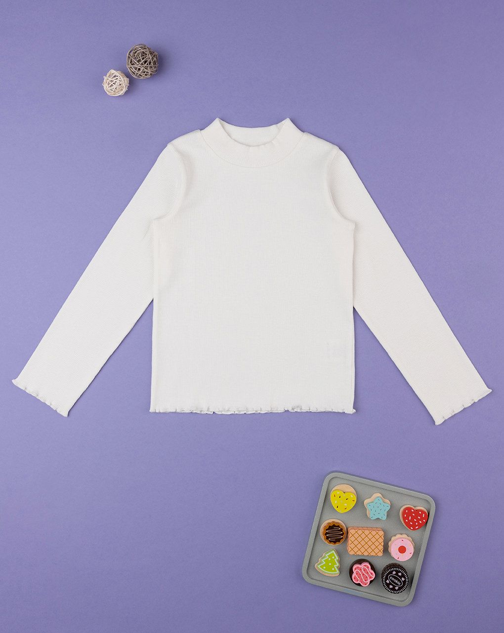 παιδική μπλούζα ζιβάγκο λευκή για κορίτσι