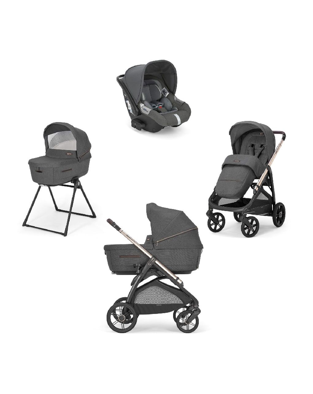 Inglesina σύστημα μεταφοράς aptica quattro cab velvet grey/ palladio - Inglesina