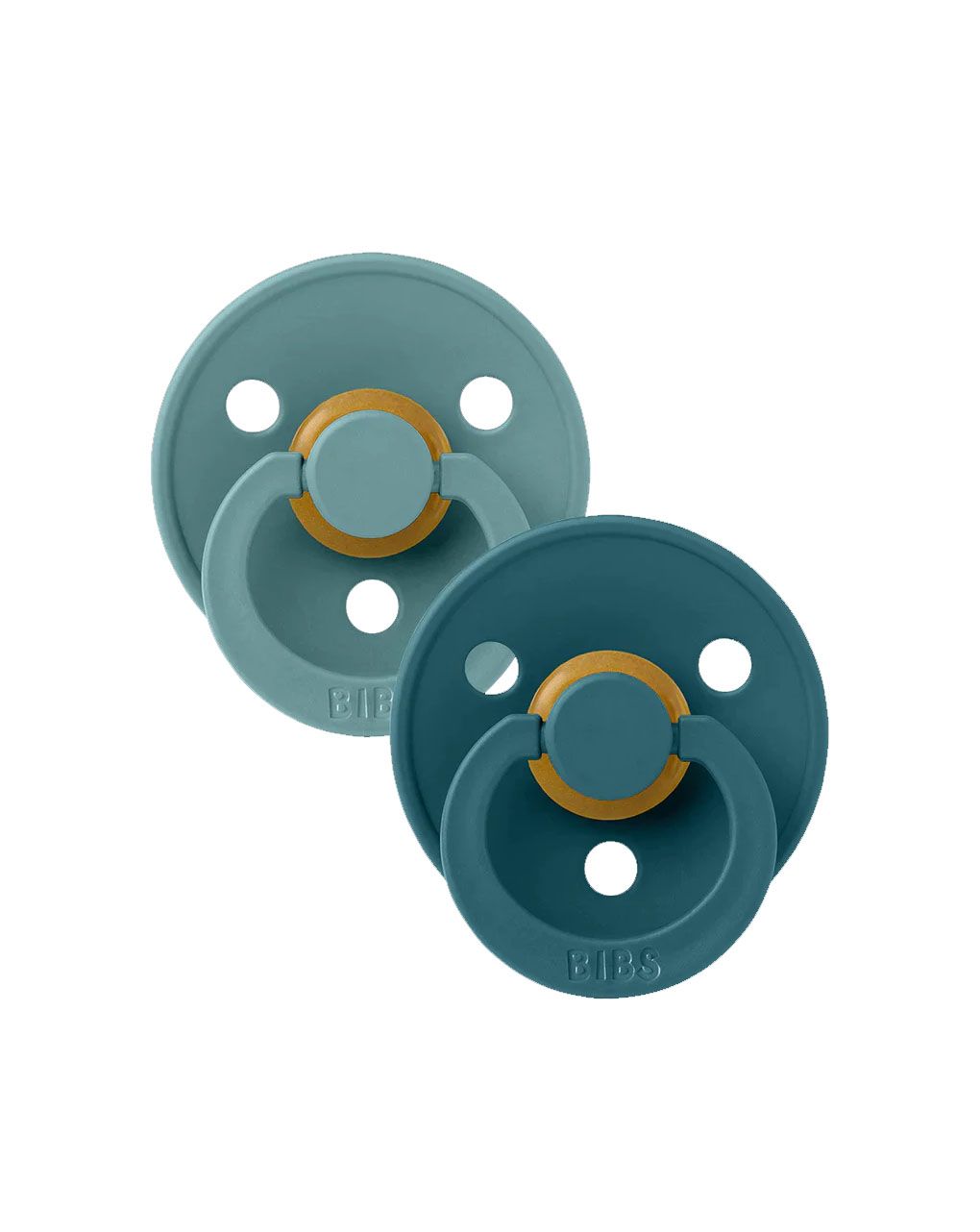 Bibs πιπίλες καουτσούκ colour islandsea/forestlake  6+m σετ 2 τεμ. - BIBS