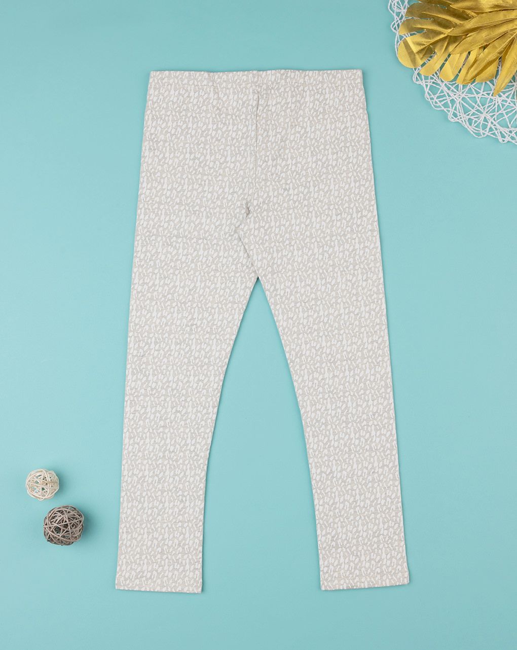 παιδικό κολάν μπεζ animal print για κορίτσι