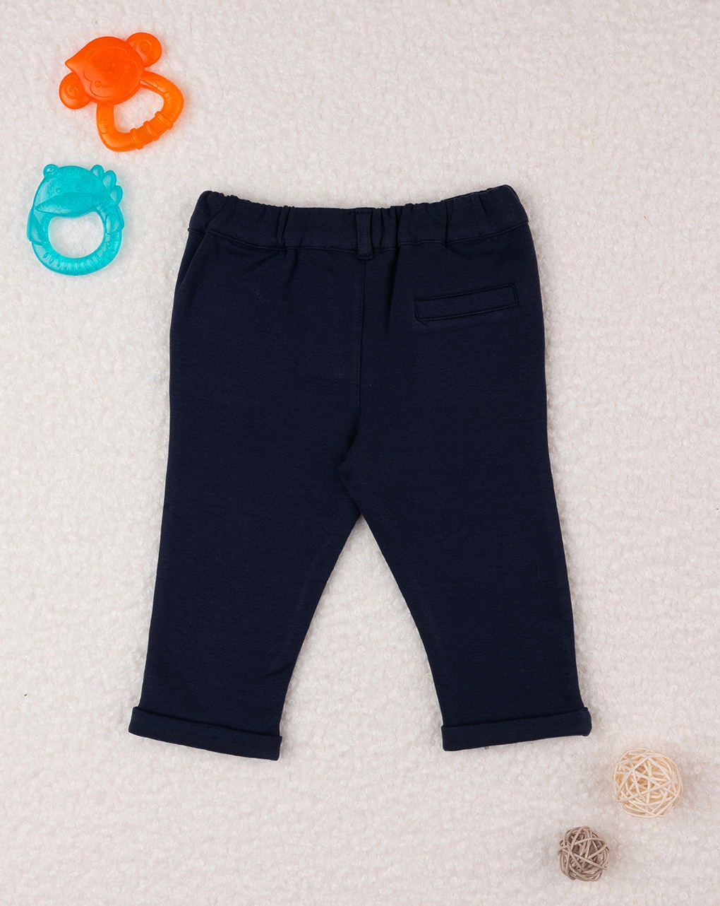 βρεφικό παντελόνι μπλε teddy για αγόρι - Prénatal