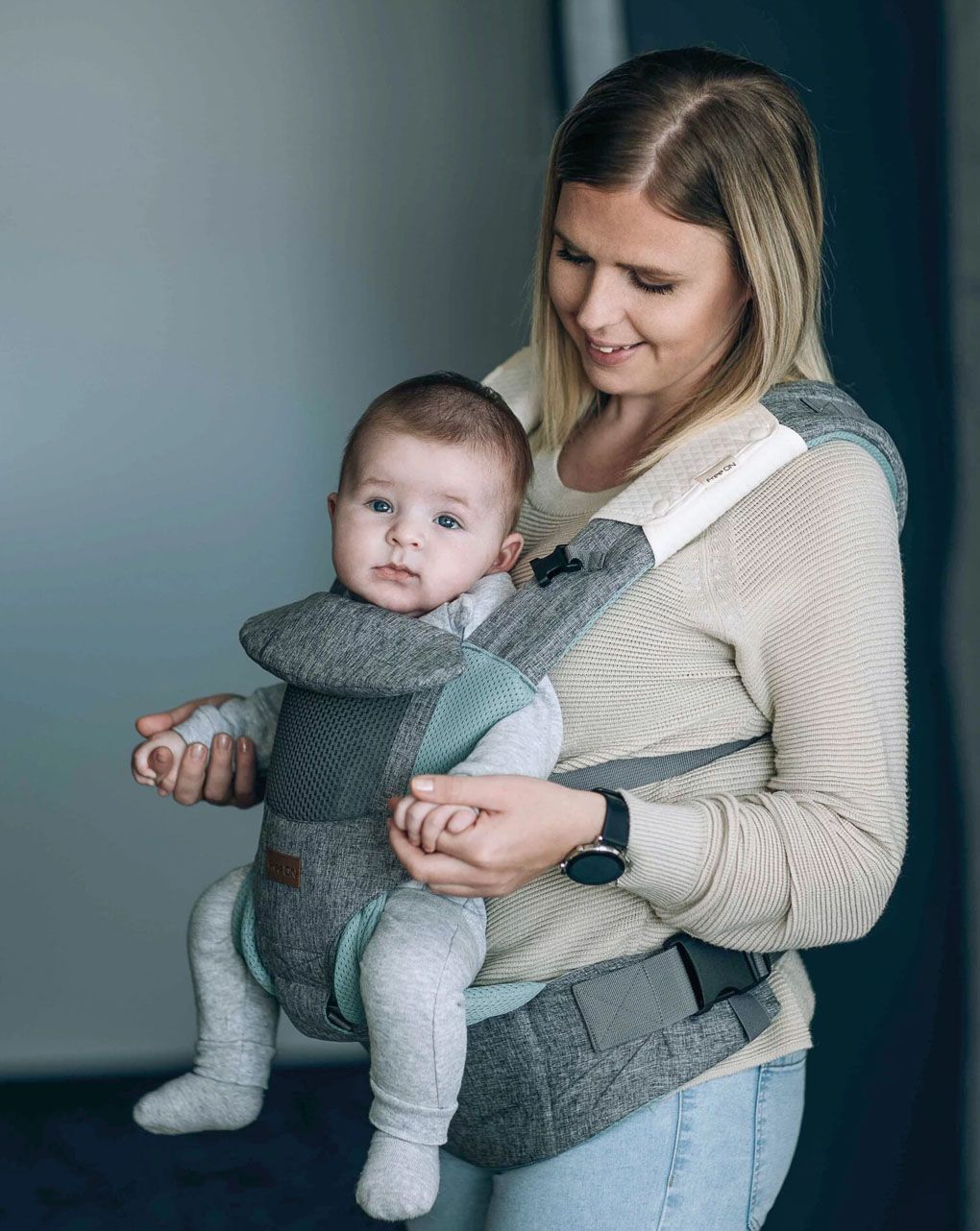 Freeon μάρσιπος easy move 3σε1 3d mesh grey mint, 46057 - Freeon