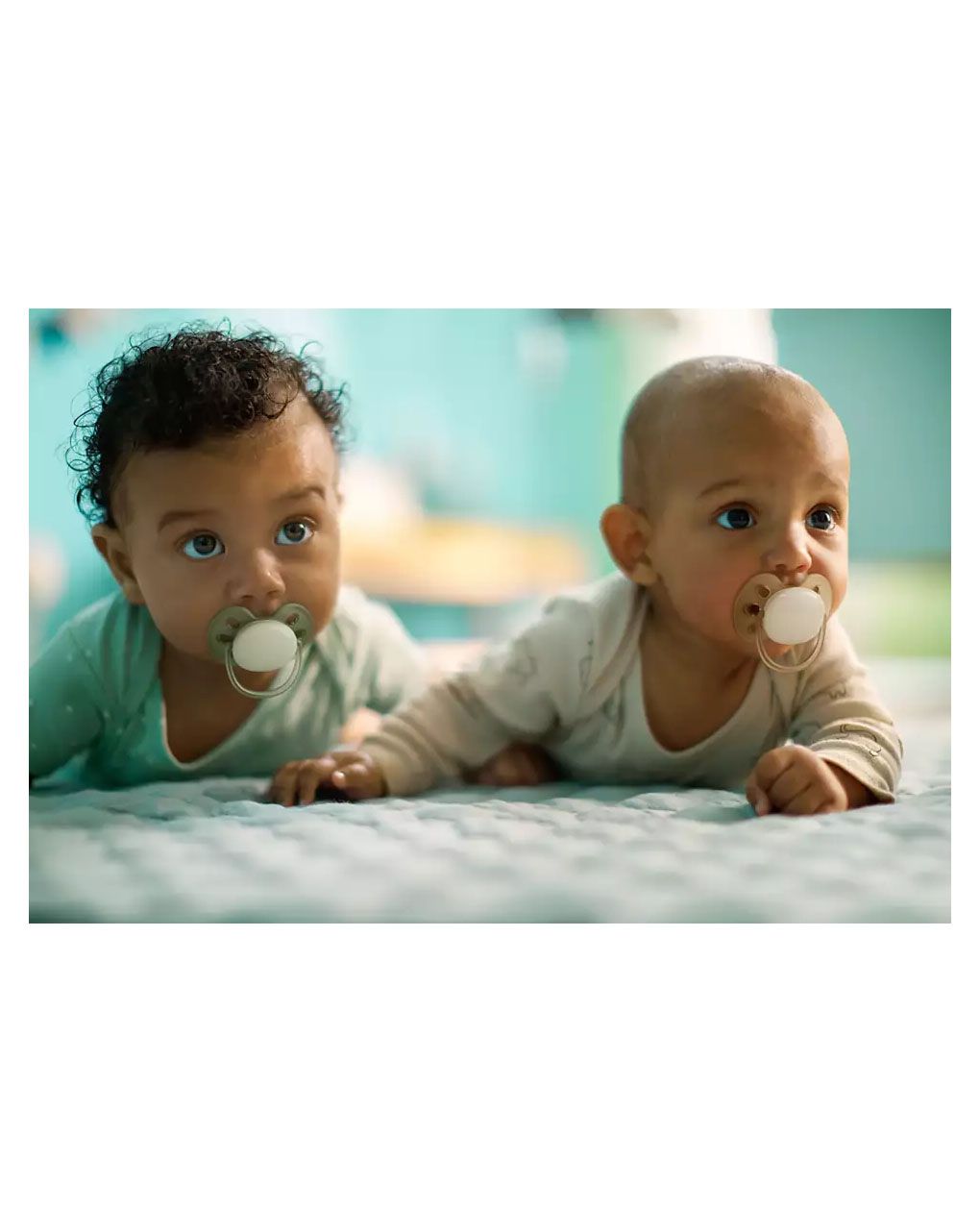 Philips avent πιπίλα ultra soft cream-green 0-6m, scf091/05 - Philips Avent