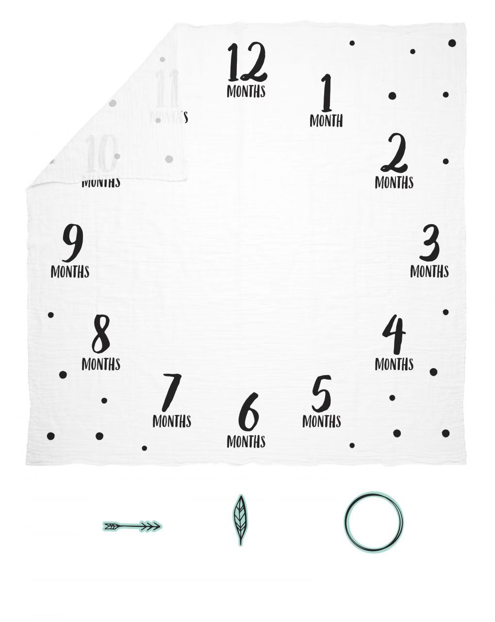 Pearhead κουβέρτα βαμβακερή watch me grow 96x106 εκ - Pearhead