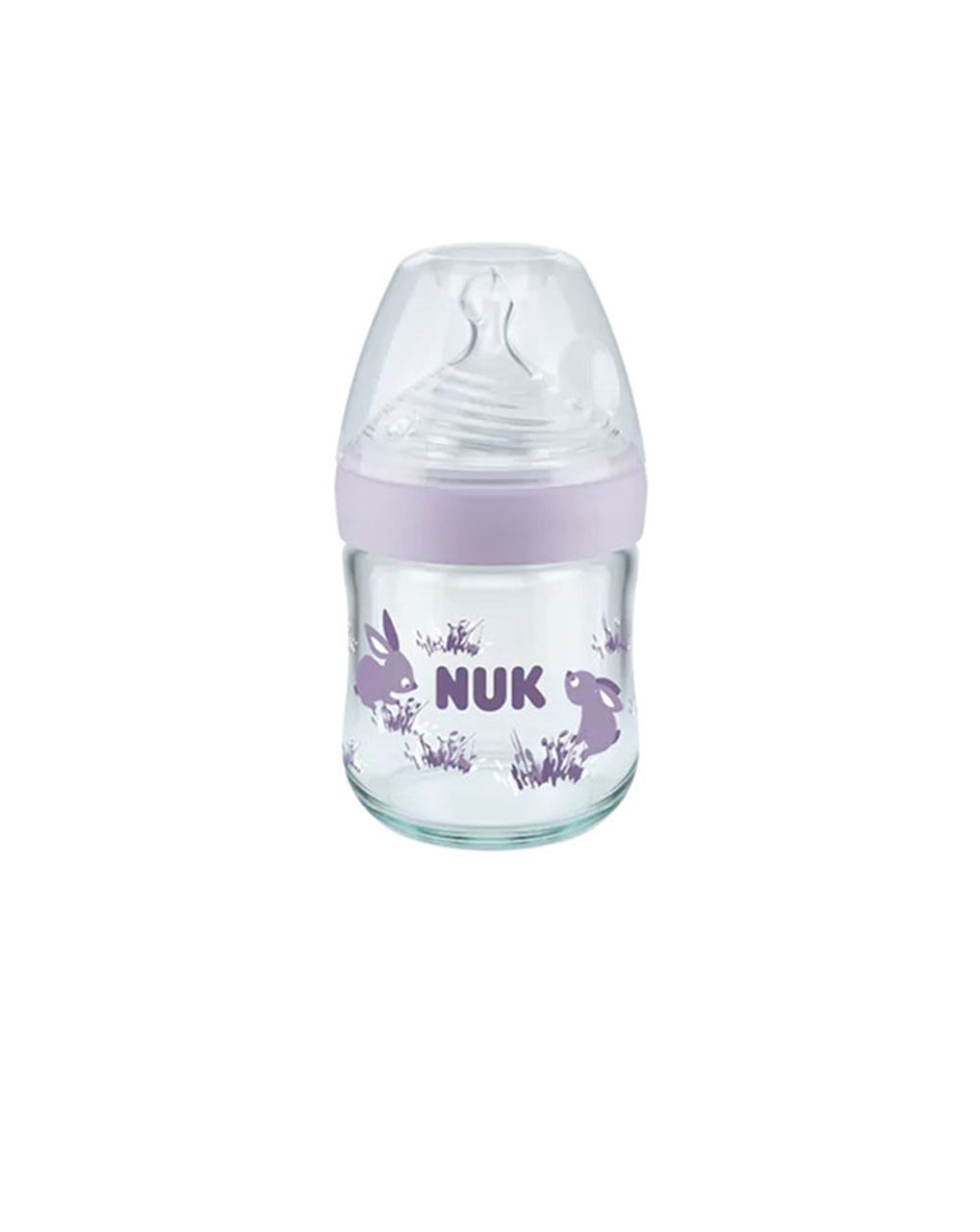 Nuk μπιμπερό γυάλινο με θηλή σιλικόνης nature sense soft 0-6m small 120ml - Nuk