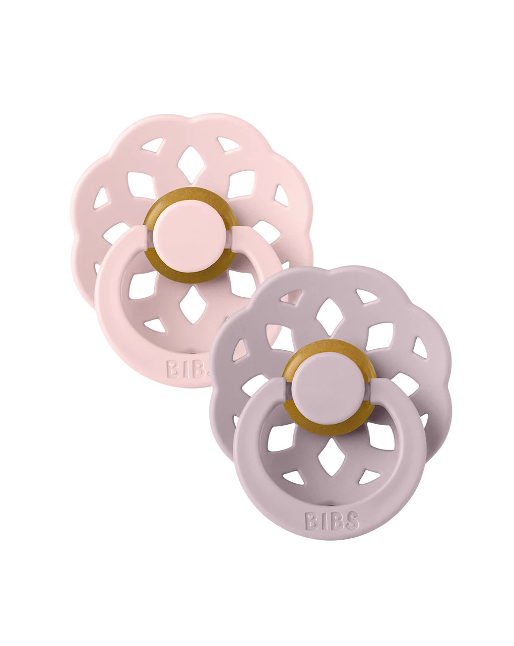 Bibs – πιπίλες boheme blossom/ dusky lilac +6 μηνών  σετ 2 τεμ.