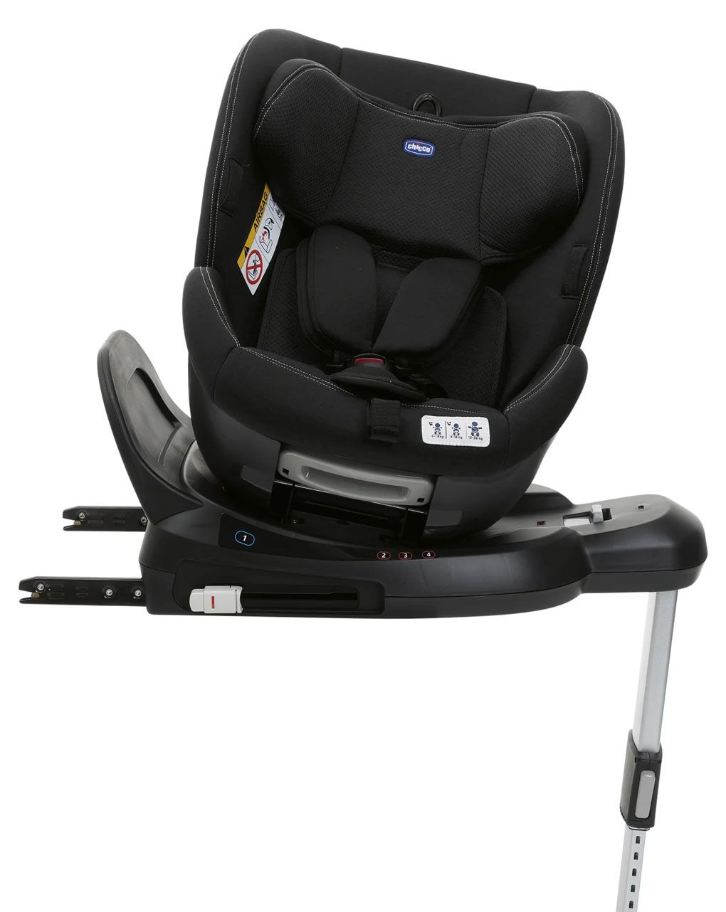 Chicco κάθισμα αυτοκινήτου one seat με isofix black (0-36kg) - Chicco