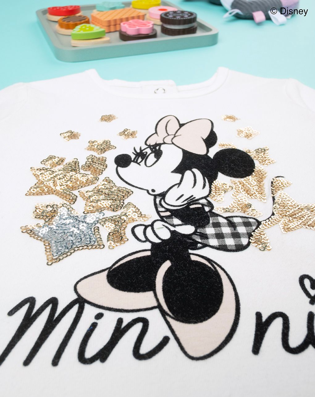 βρεφική μπλούζα λευκή με την minnie για κορίτσι - Prénatal