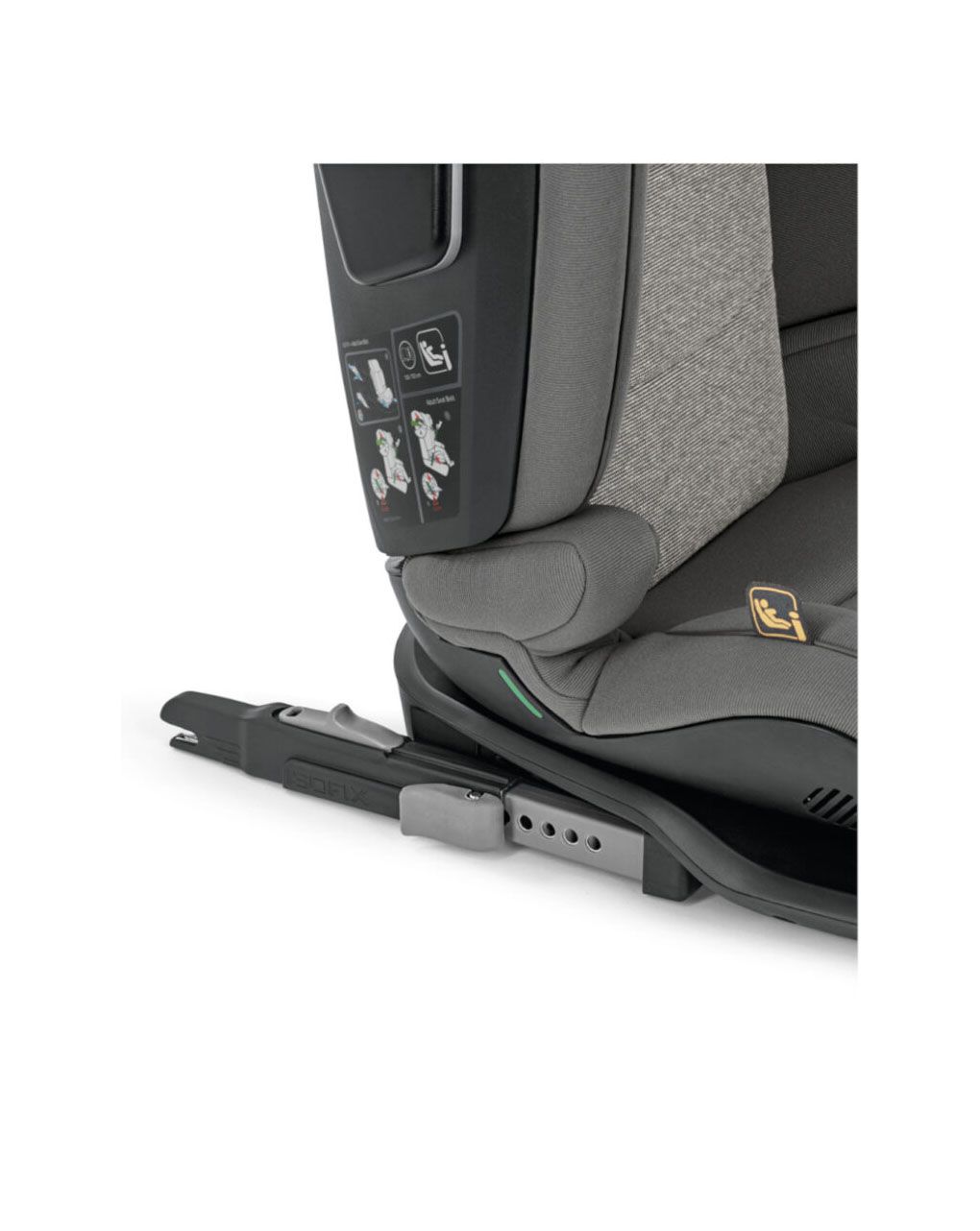 Inglesina κάθισμαι αυτοκινήτου cartesio i-size (100-150cm) με isofix stone grey - Inglesina