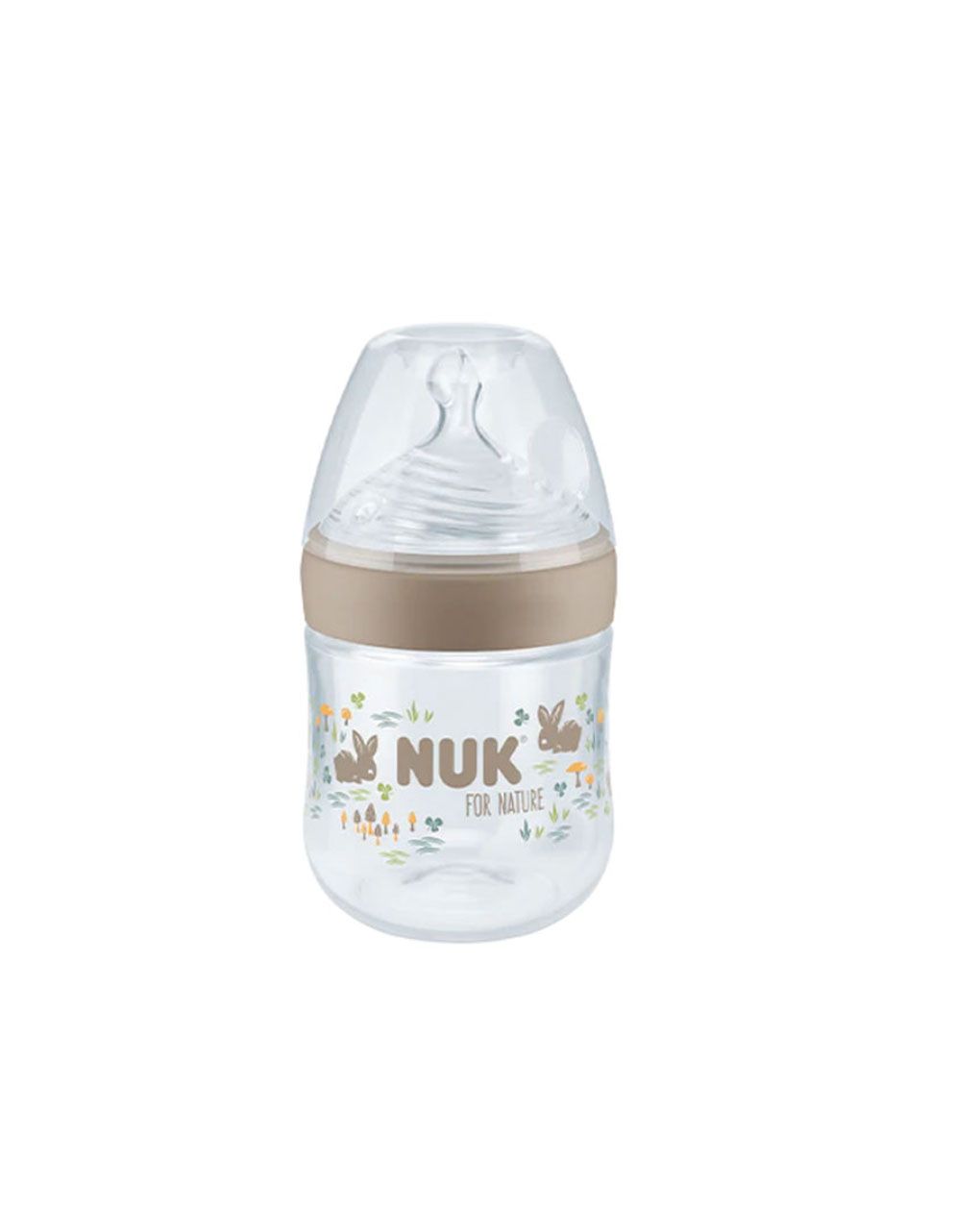 Nuk πλαστικό μπιμπερό με θηλή σιλικόνης for nature small 0-6m 150ml σε 2 χρώματα - Nuk