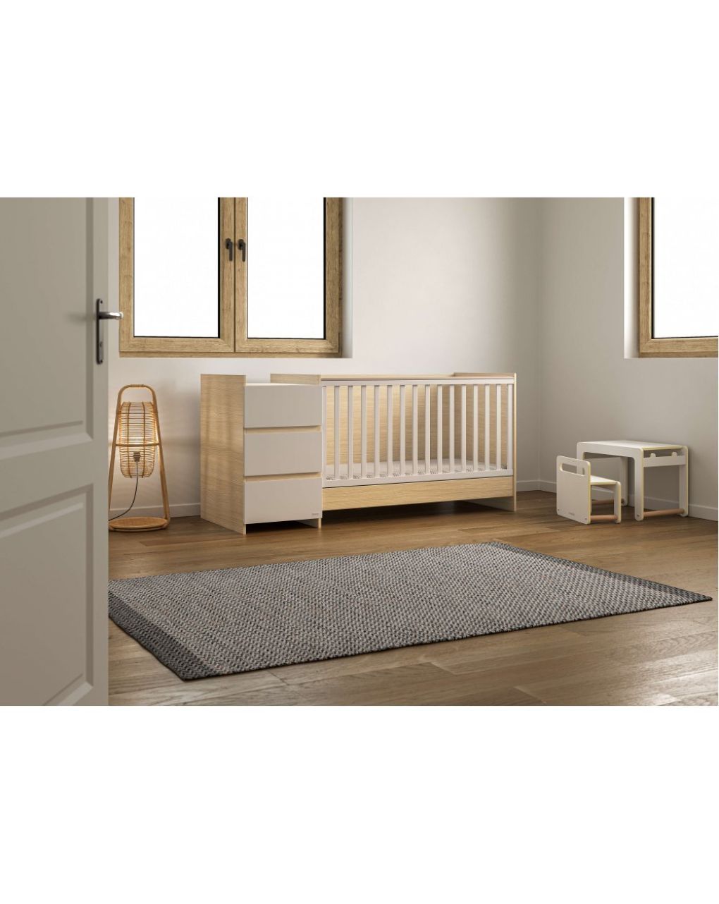 Casababy βρεφικό πολυμορφικό κρεβάτι 4 σε 1 combo maxi 590305