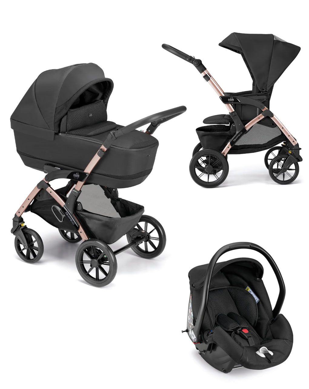 Cam σύστημα μεταφοράς trio dinamico rover black|pink gold - Cam