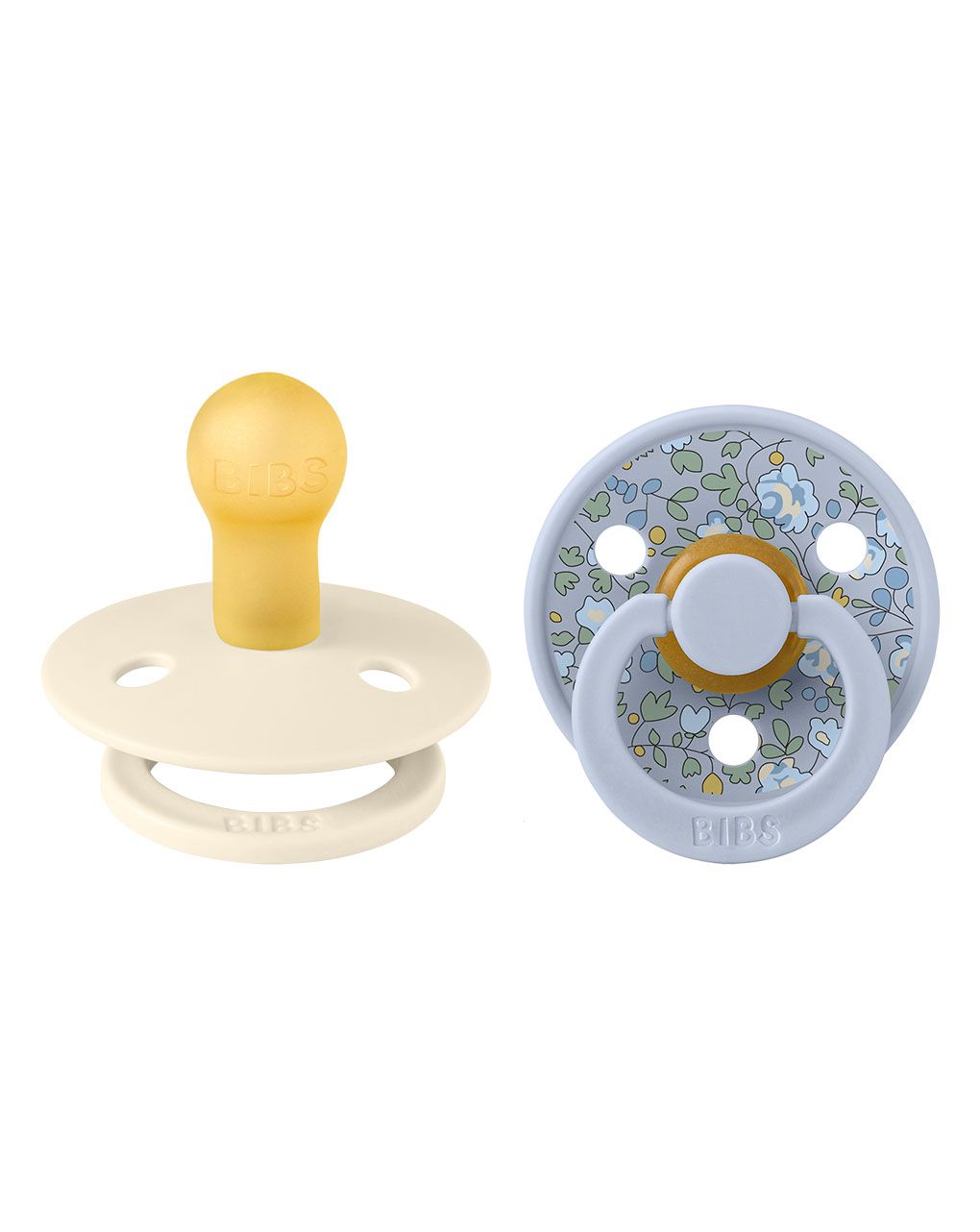 Bibs πιπίλες καουτσούκ liberty colour eloise/dustyblue  0+m σετ 2 τεμ.