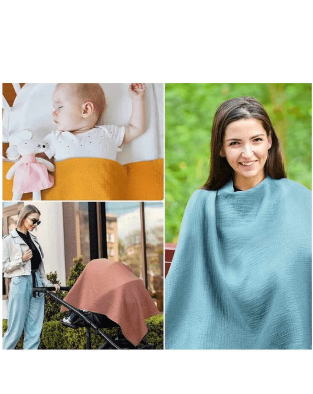 Bebe stars ποδιά θηλασμού ice grey 240-186 - Bebe Stars