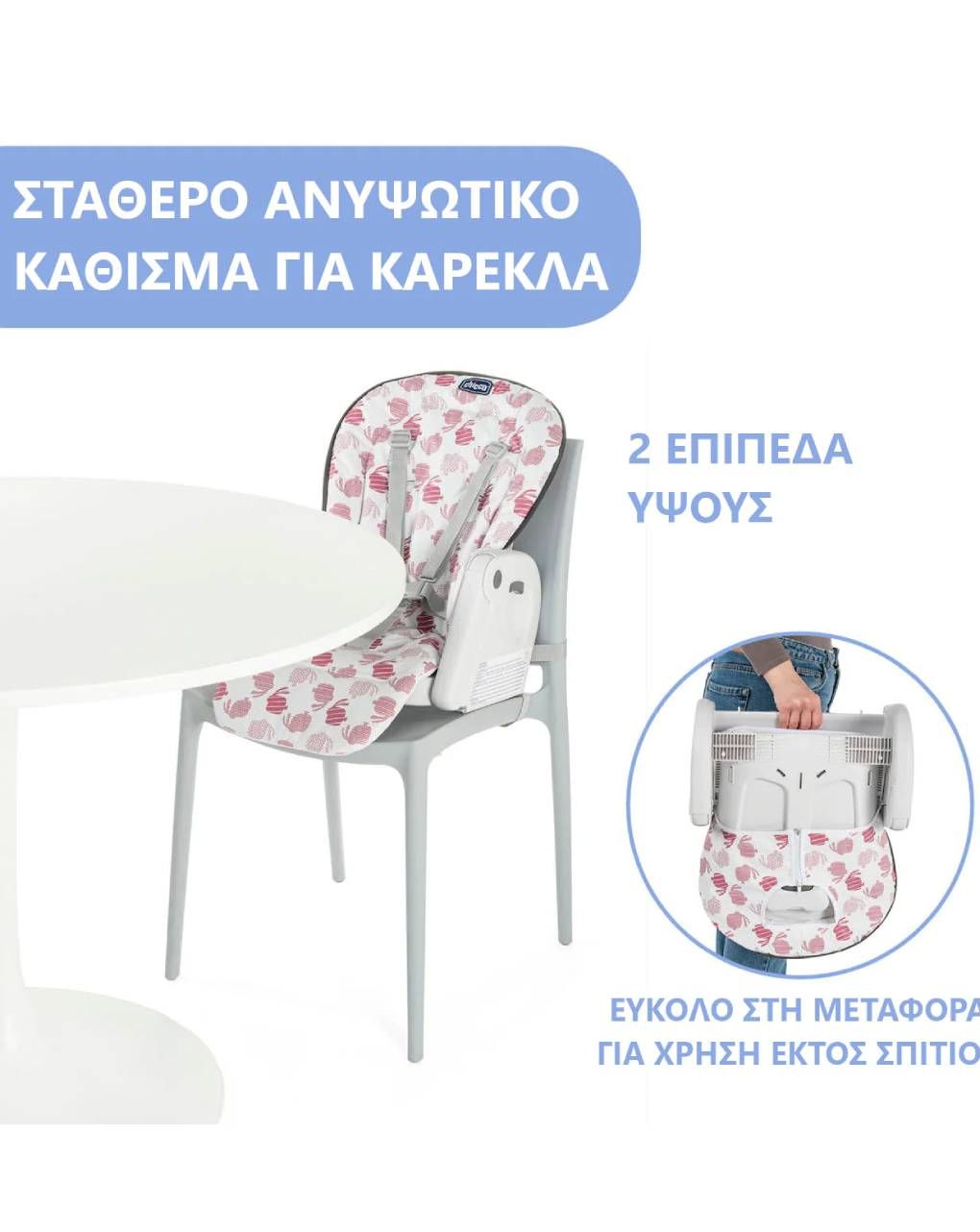 Chicco κάθισμα φαγητού polly progress cherry - Chicco
