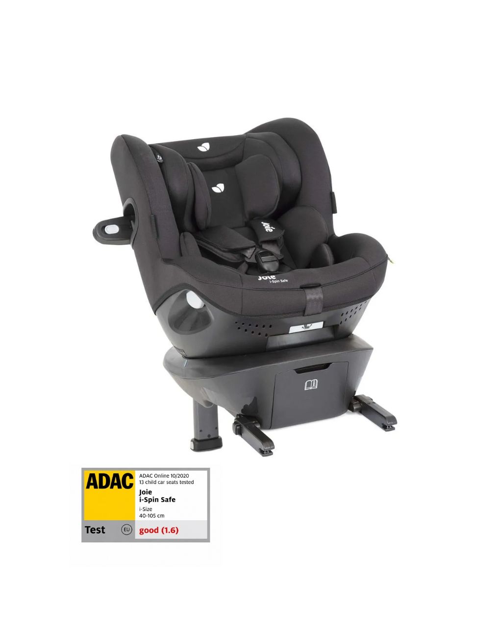 Joie κάθισμα αυτοκινήτου i-spin 360 (40-105cm) safe coal c1801wacol000 - Joie