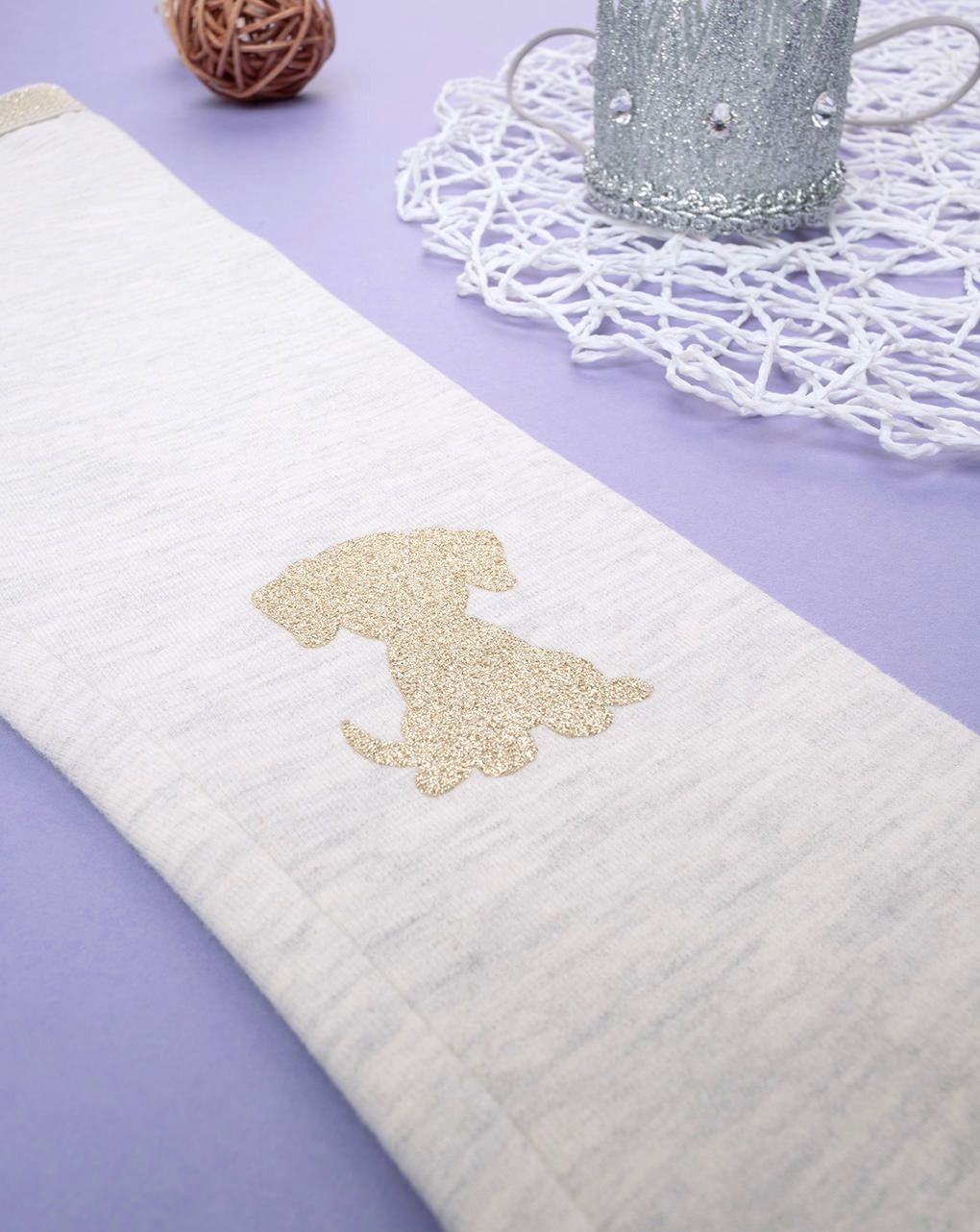 βρεφικό κολάν μπεζ με σκυλάκι για κορίτσι - Prénatal