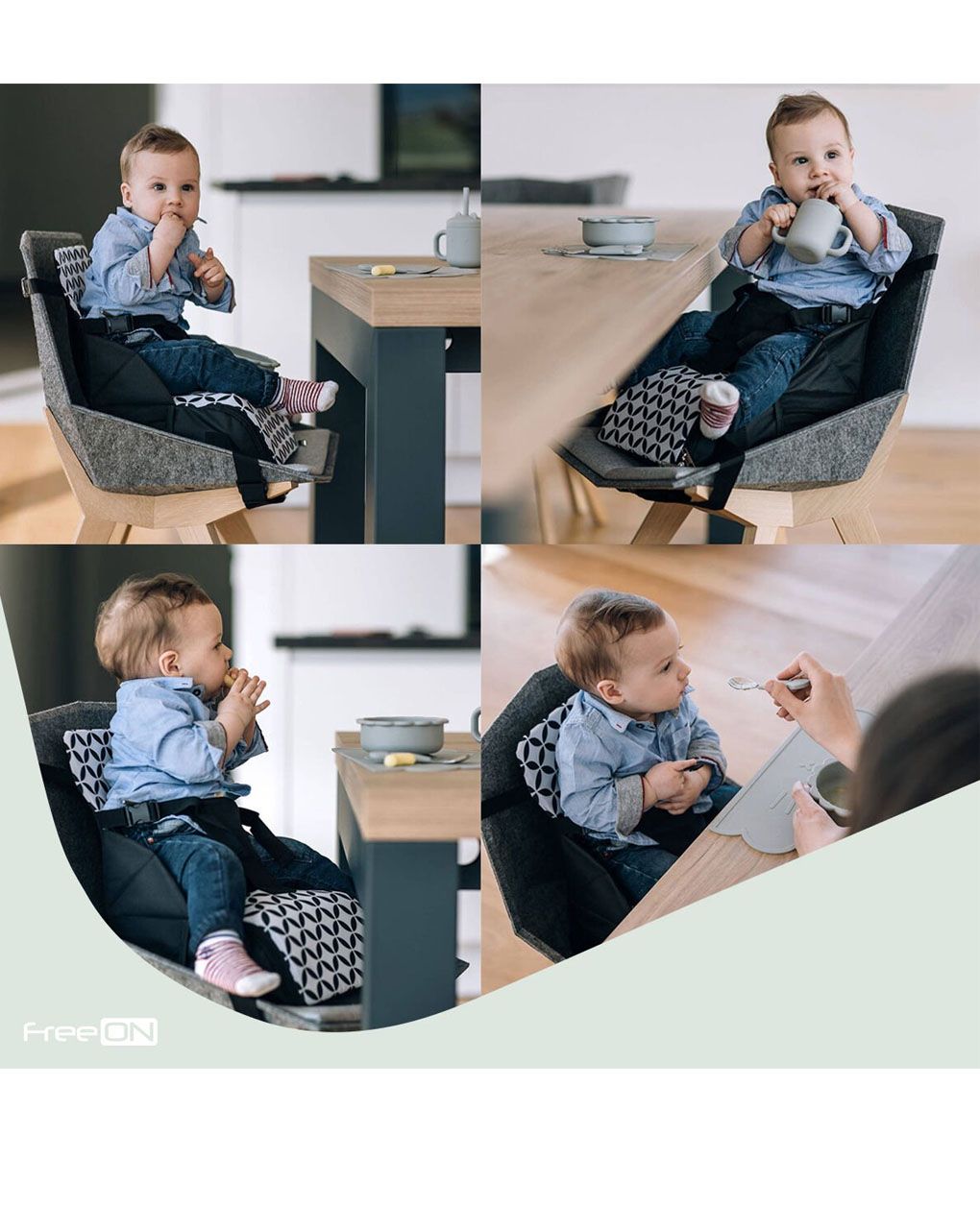 Freeon πτυσσόμενο κάθισμα φαγητού fold&go 48709 - Freeon
