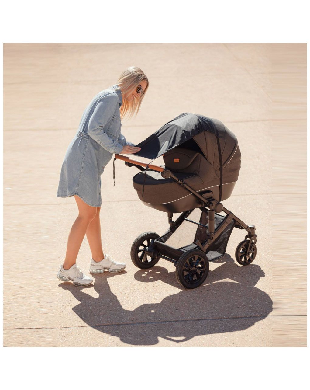 Freeοn σκίαστρο καροτσιού γκρι 50+ 47115 - Freeon