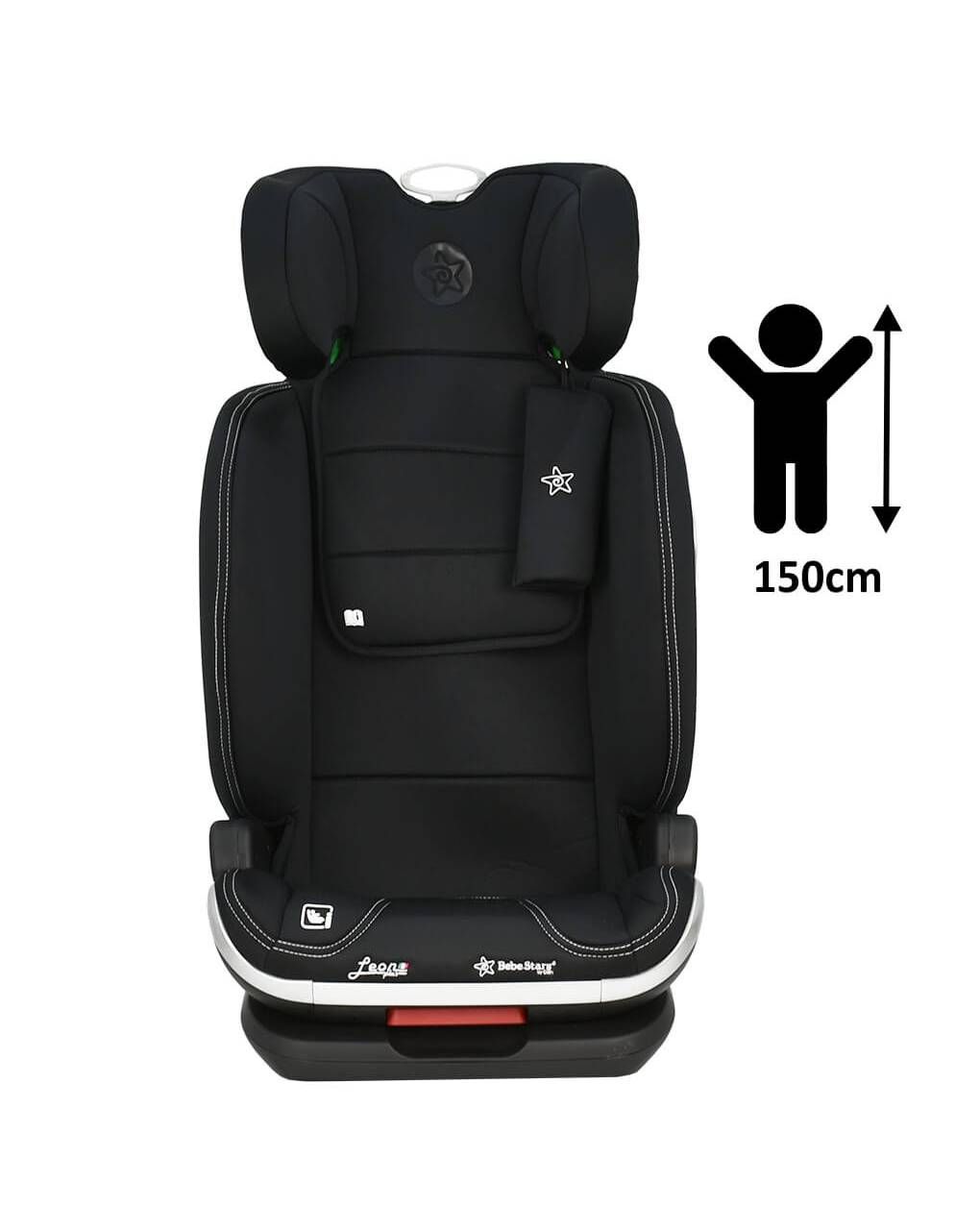 Bebe stars κάθισμα αυτοκινήτου isofix leon plus i-size (100-150cm) black 944-188 - Bebe Stars
