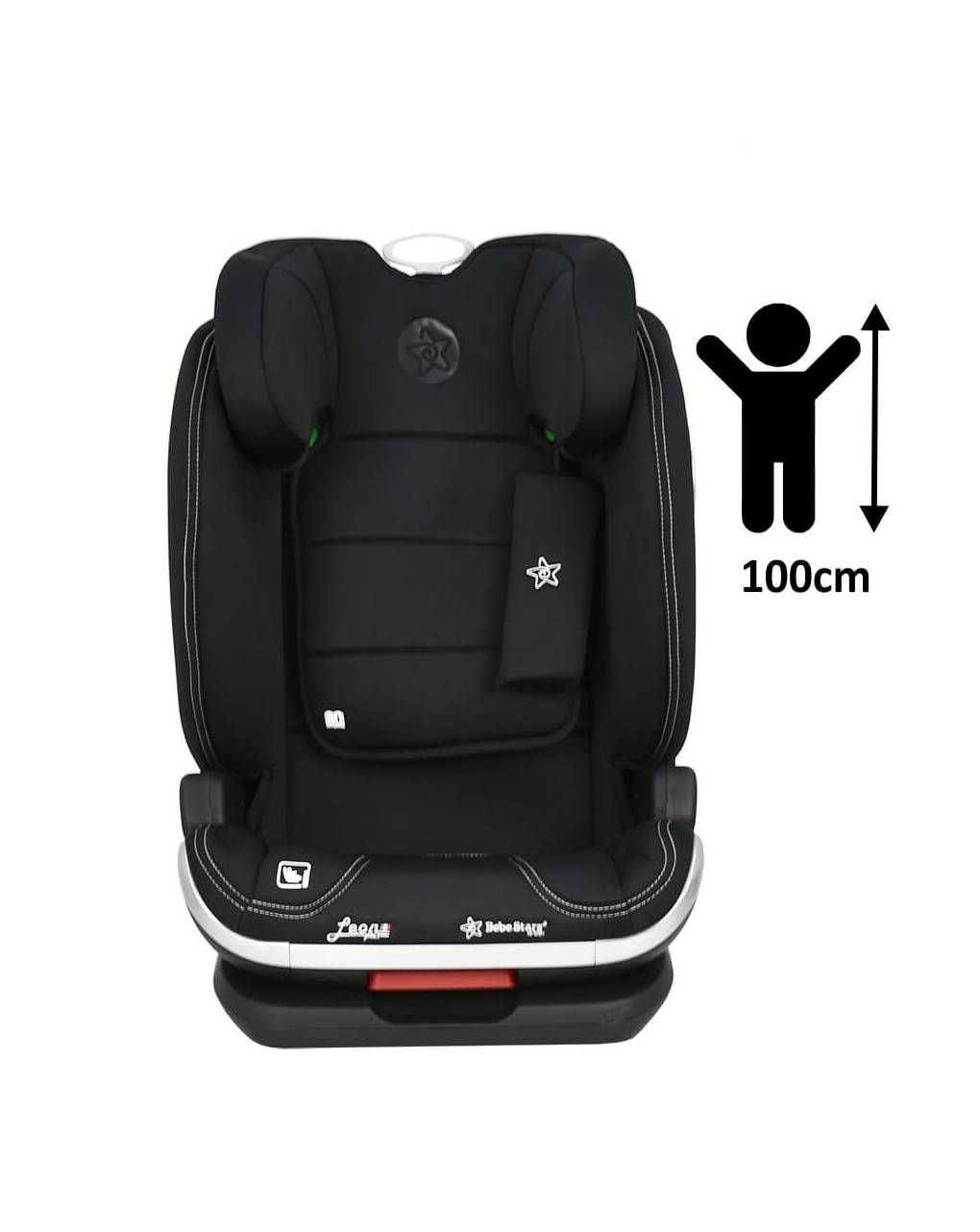 Bebe stars κάθισμα αυτοκινήτου isofix leon plus i-size (100-150cm) black 944-188 - Bebe Stars
