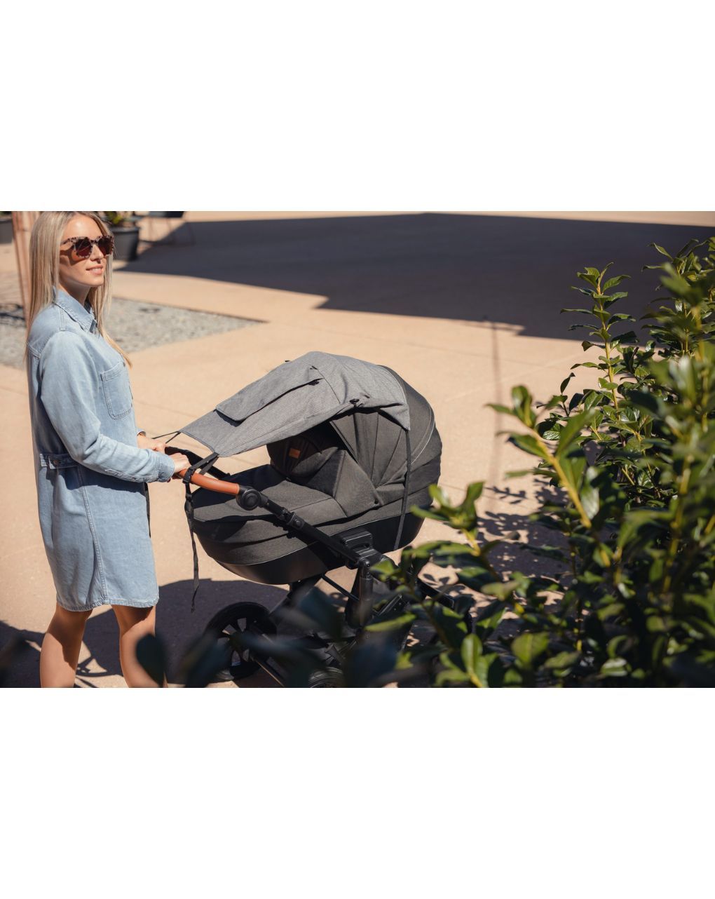 Freeοn σκίαστρο καροτσιού με παράθυρο γκρι 50+, 47122 - Freeon