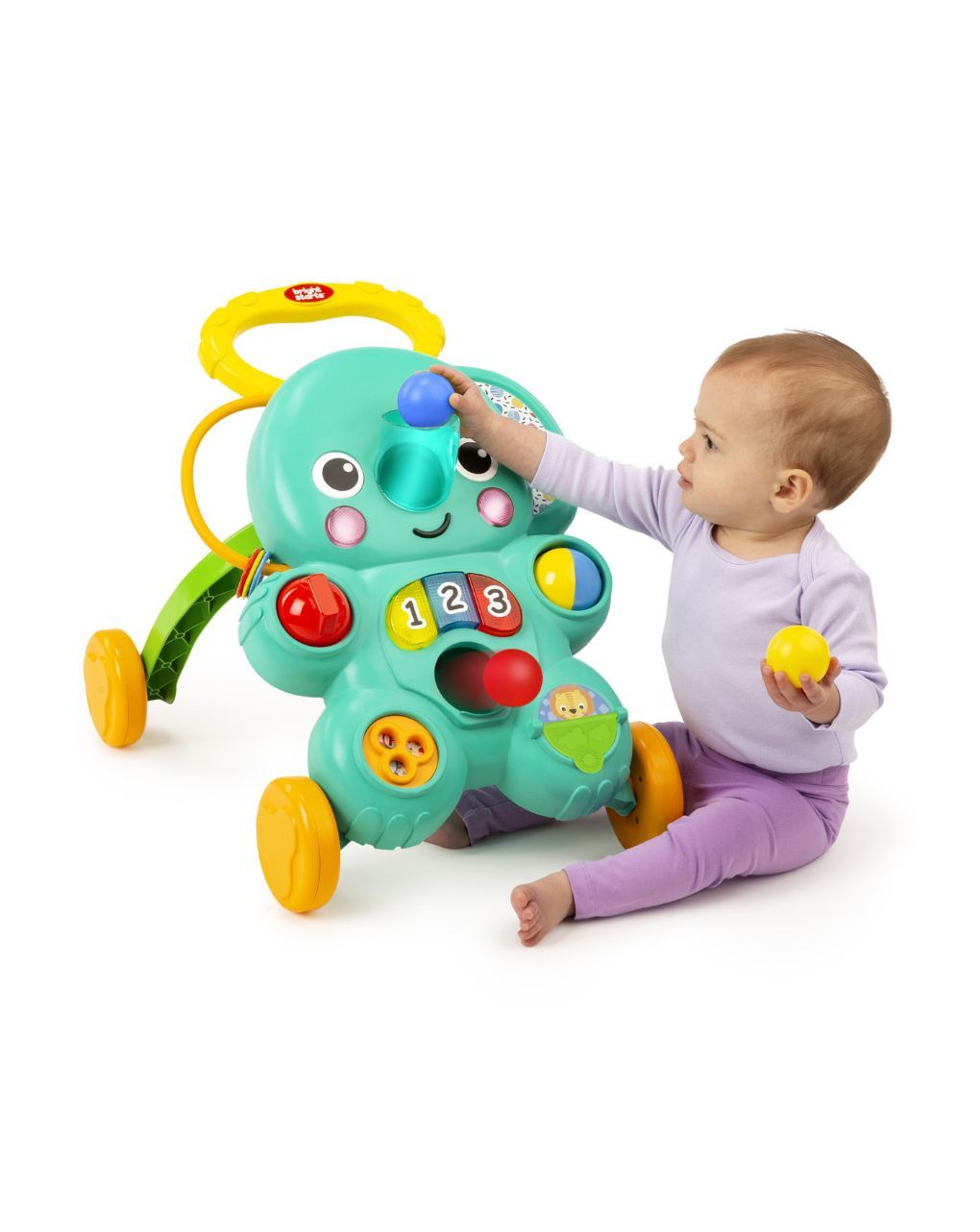 Bright starts kids ii stroll 'n roll 2-in-1 ball play walker 12892 - KIDS II