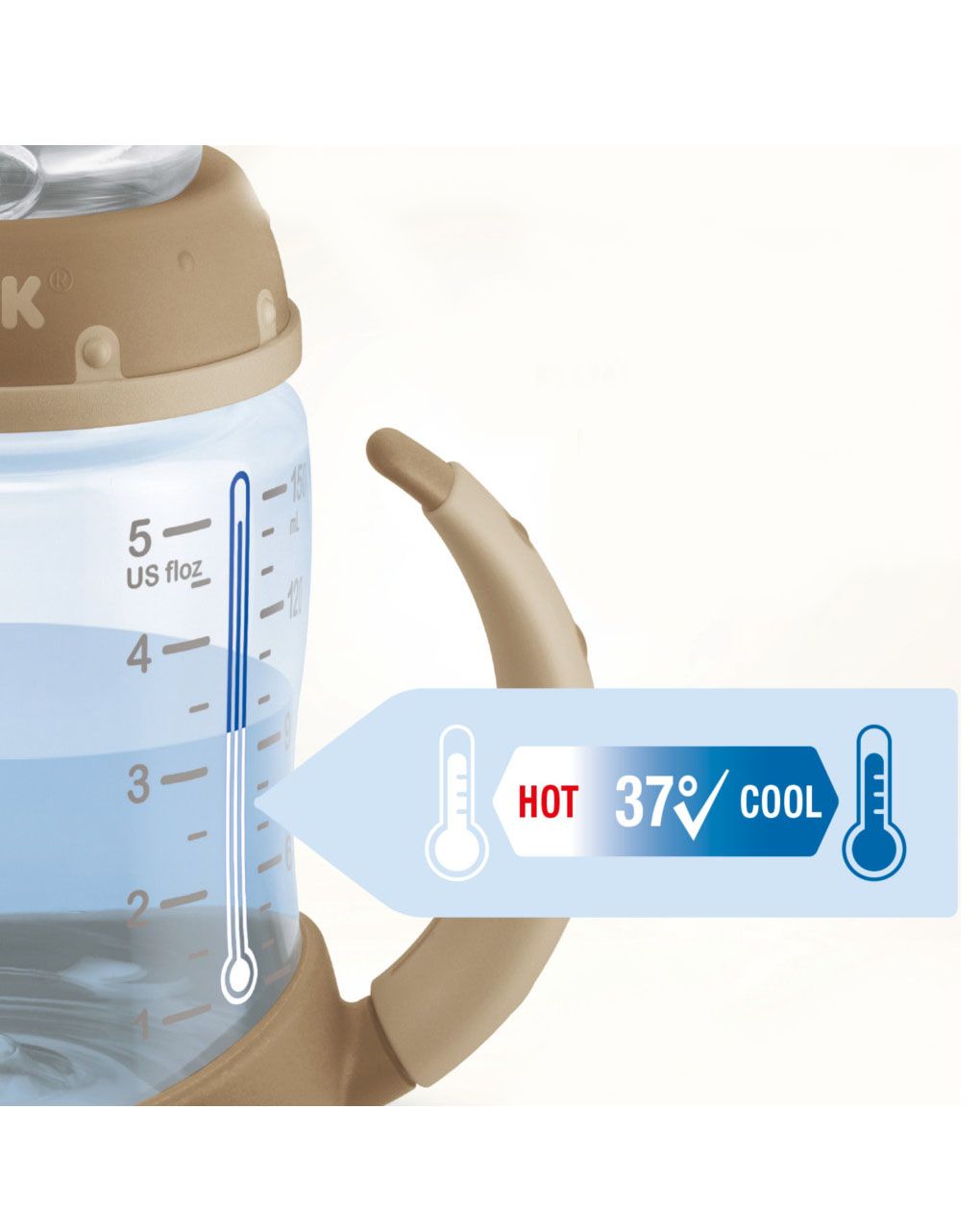 Nuk εκπαιδευτικό ποτηράκι με λαβές first choice bambi 6-18m, 150ml - Nuk