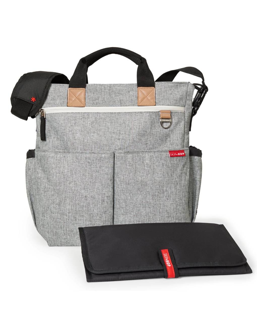 Skip hop τσάντα αλλαξιέρα duo signature grey melange - SKIP HOP