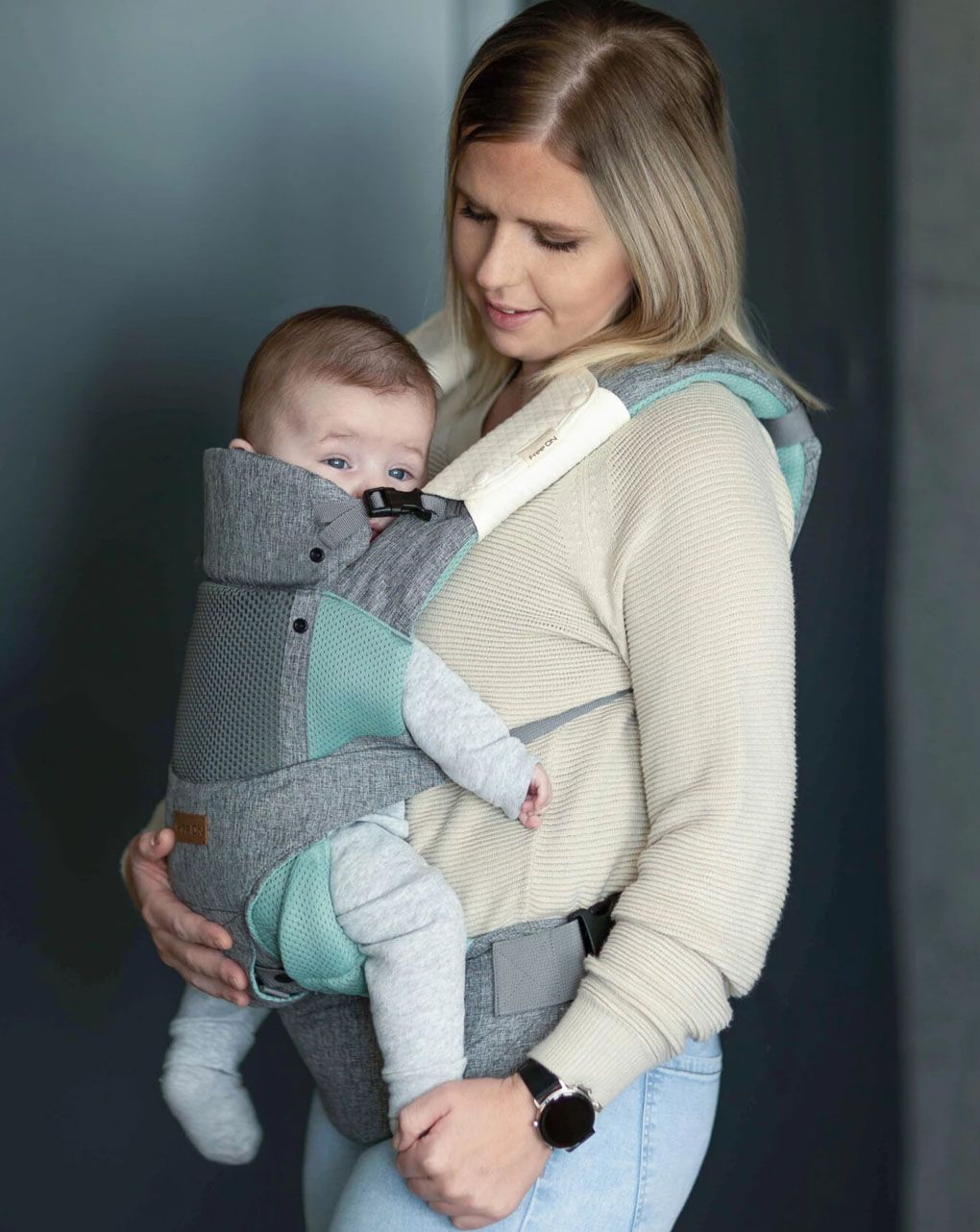 Freeon μάρσιπος easy move 3σε1 3d mesh grey mint, 46057 - Freeon