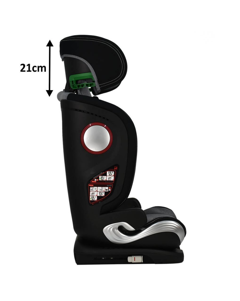 Bebe stars κάθισμα αυτοκινήτου leon plus i-size (100-150cm) grey 944-186 - Bebe Stars