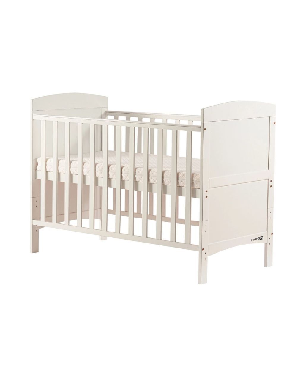 Freeon ξύλινο μετατρέψιμο βρεφικό κρεβάτι lory λευκό 60x120cm 49157