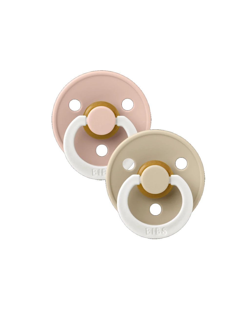 Bibs πιπίλες καουτσούκ colour blush/vanilla night 0+m σετ 2 τεμ. - BIBS