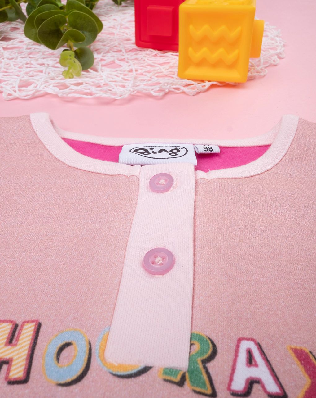 βρεφικό σετ κορμάκι, γιλέκο και γκέτα bear trace για κορίτσι - Prénatal