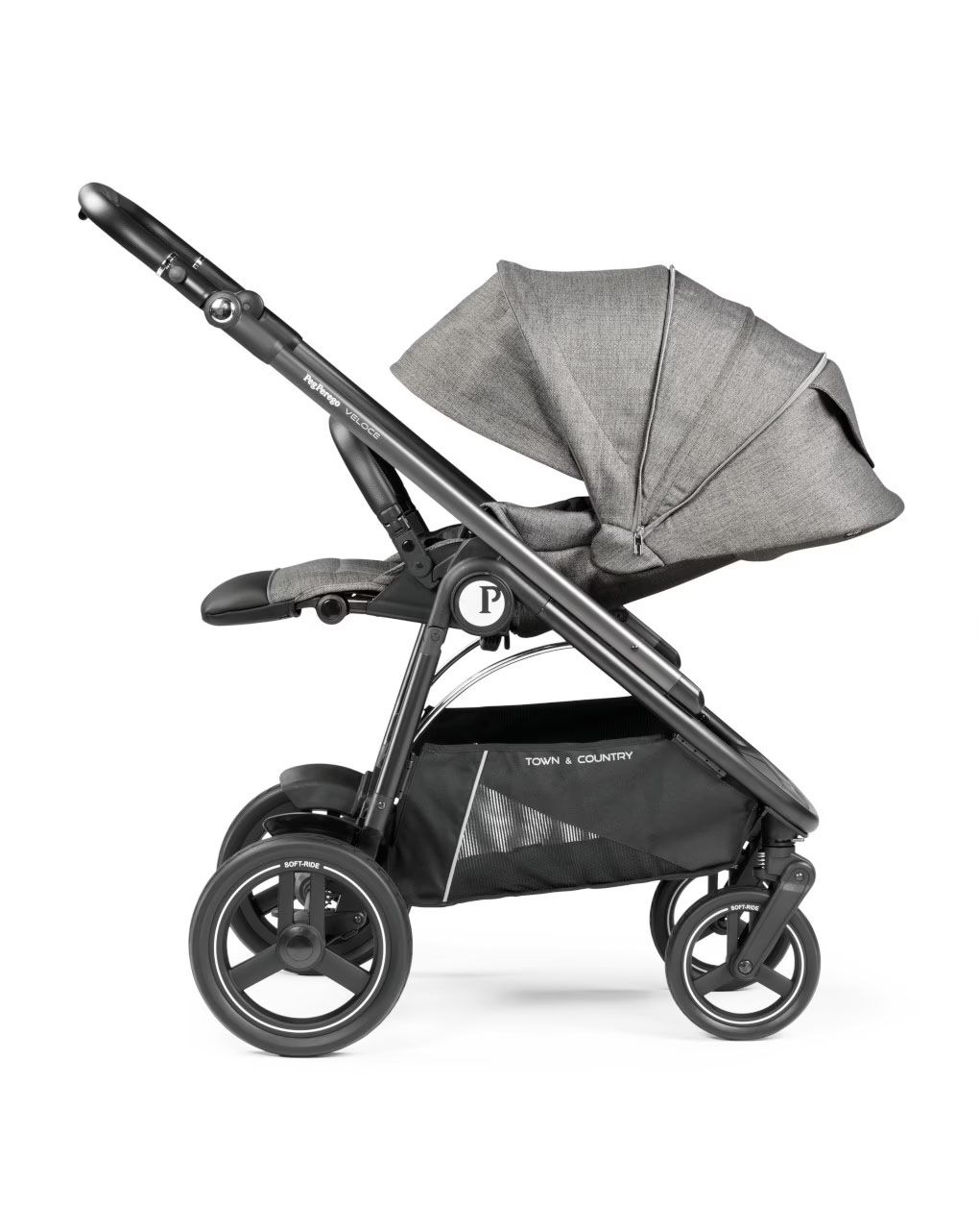 Peg perego σύστημα μεταφοράς veloce tc slk  3 in 1 city grey - Peg-Pérego