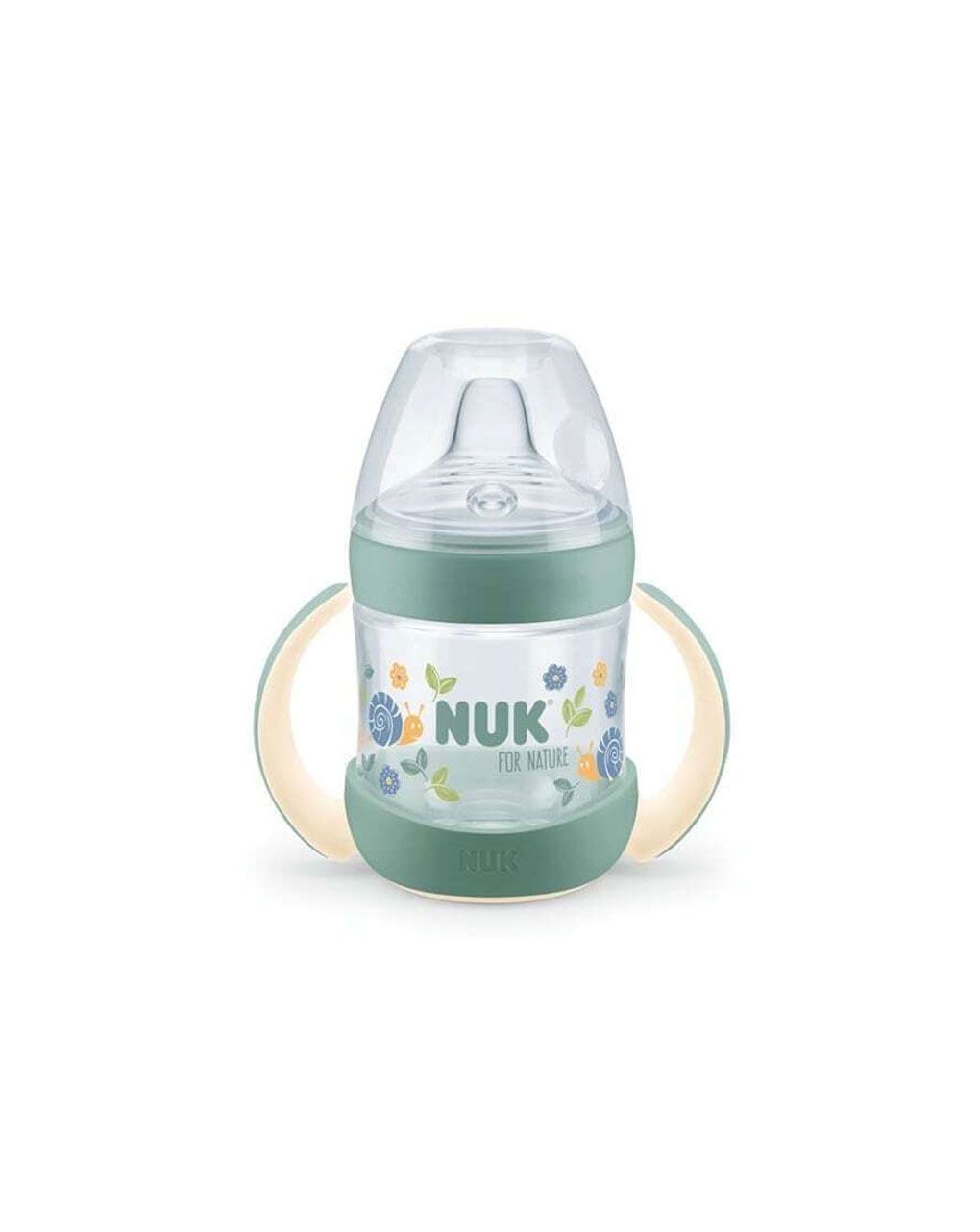 Nuk εκπαιδευτικό ποτηράκι σιλικόνης με λαβές for nature 6m+ 150ml - Nuk
