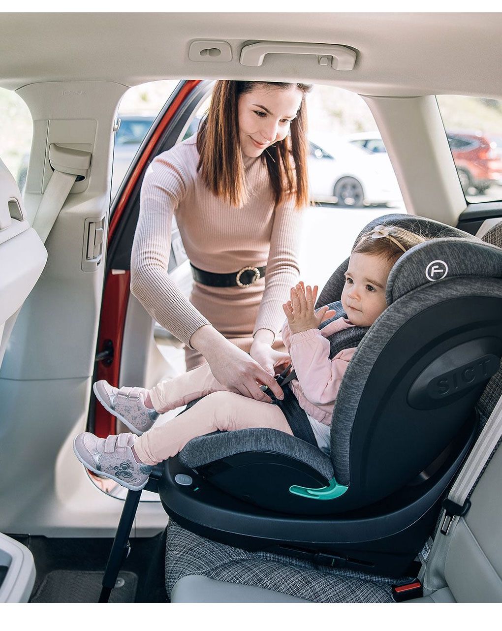 Freeon κάθισμα αυτοκινήτου space isofix 360° i-size (40-150cm) grey 49324 - Freeon