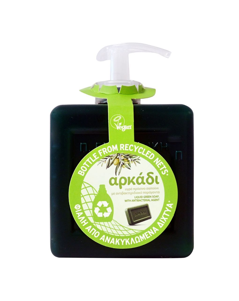 αρκάδι υγρό πράσινο σαπούνι χεριών 500ml