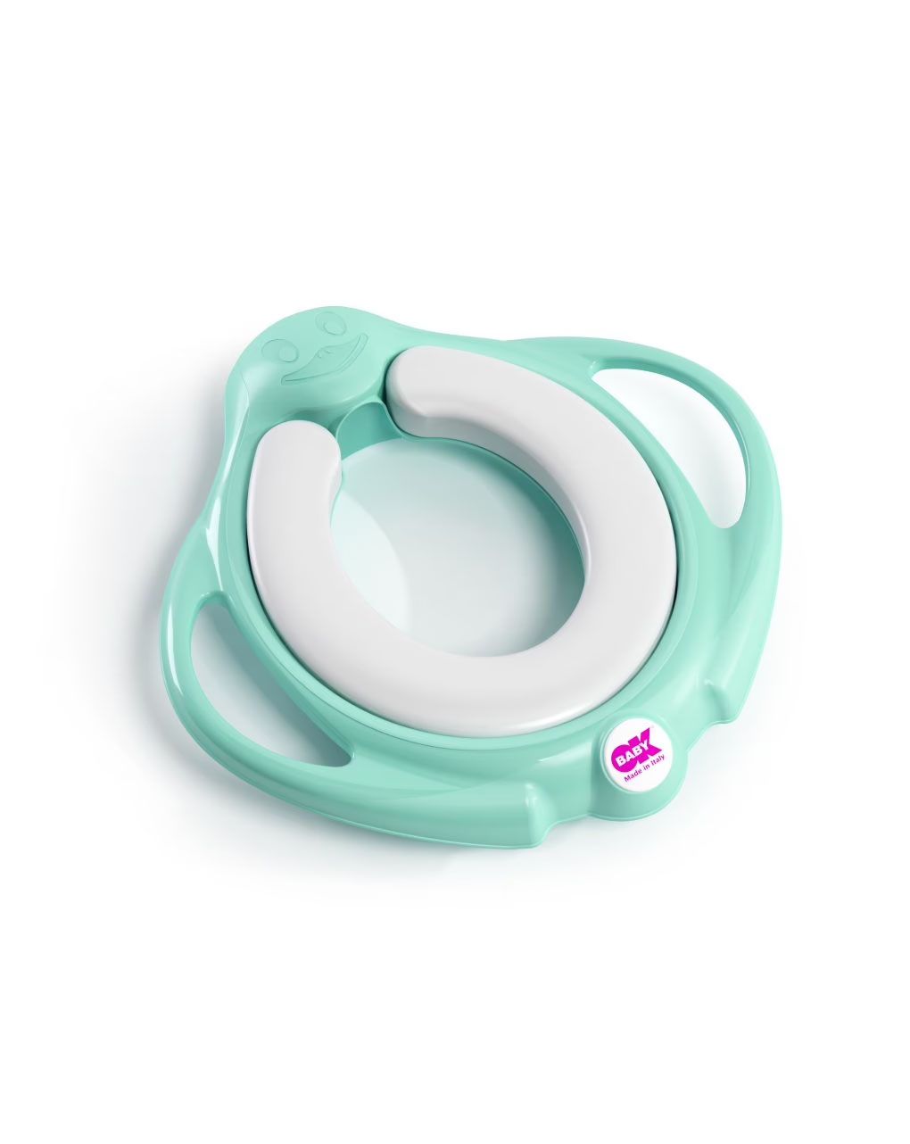 Ok baby κάθισμα για τουαλέτα pinguo με εύκαμπτη επιφάνεια τιρκουάζ