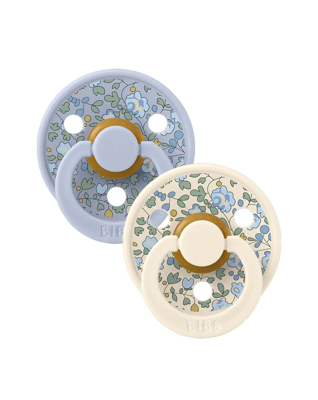 Bibs πιπίλες καουτσούκ liberty colour eloise/dustyblue  0+m σετ 2 τεμ. - BIBS