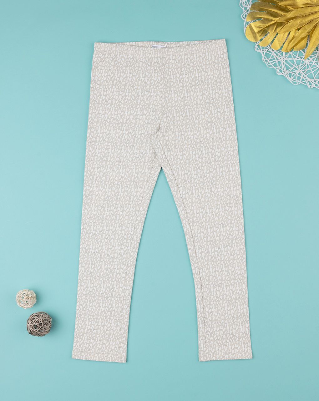 παιδικό κολάν μπεζ animal print για κορίτσι - Prénatal