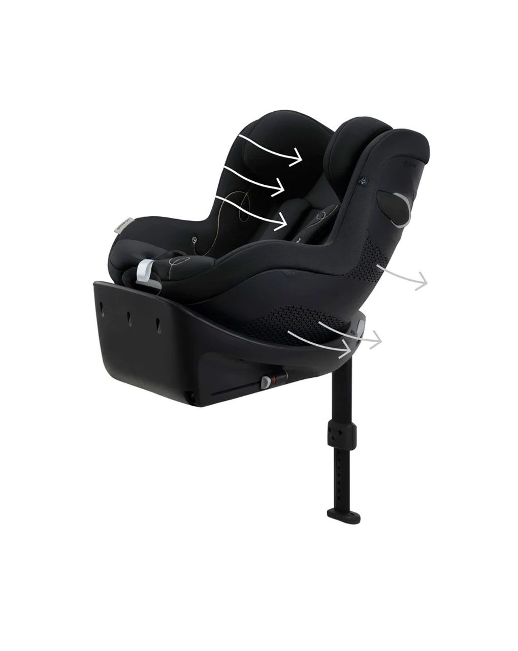 Cybex κάθισμα αυτοκινήτου sirona gi i-size (61-105cm) comfort moon black - Cybex
