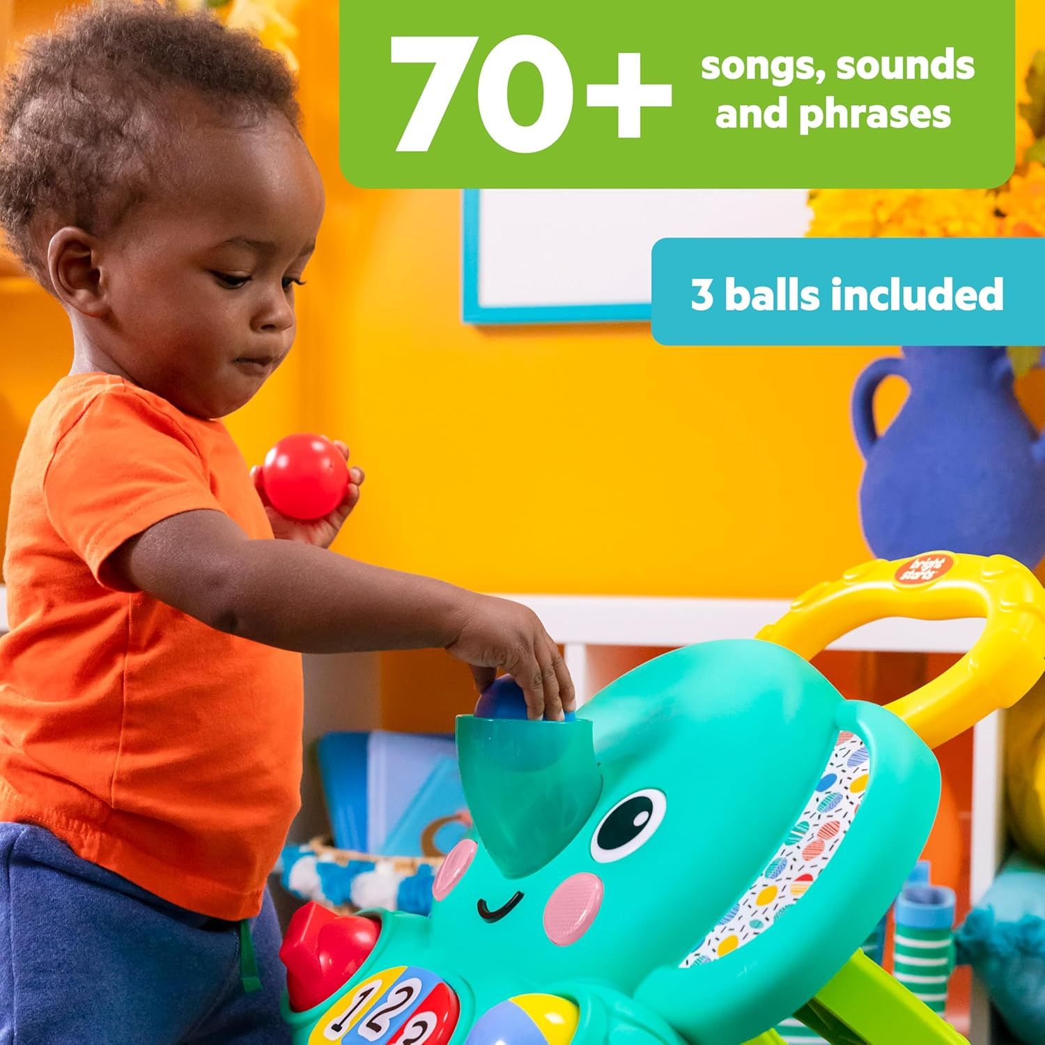 Bright starts kids ii stroll 'n roll 2-in-1 ball play walker 12892 - KIDS II