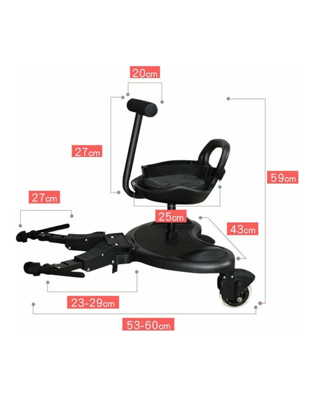 Freeοn τρέιλερ καροτσιού για δεύτερο παιδί με κάθισμα 38138 - Freeon