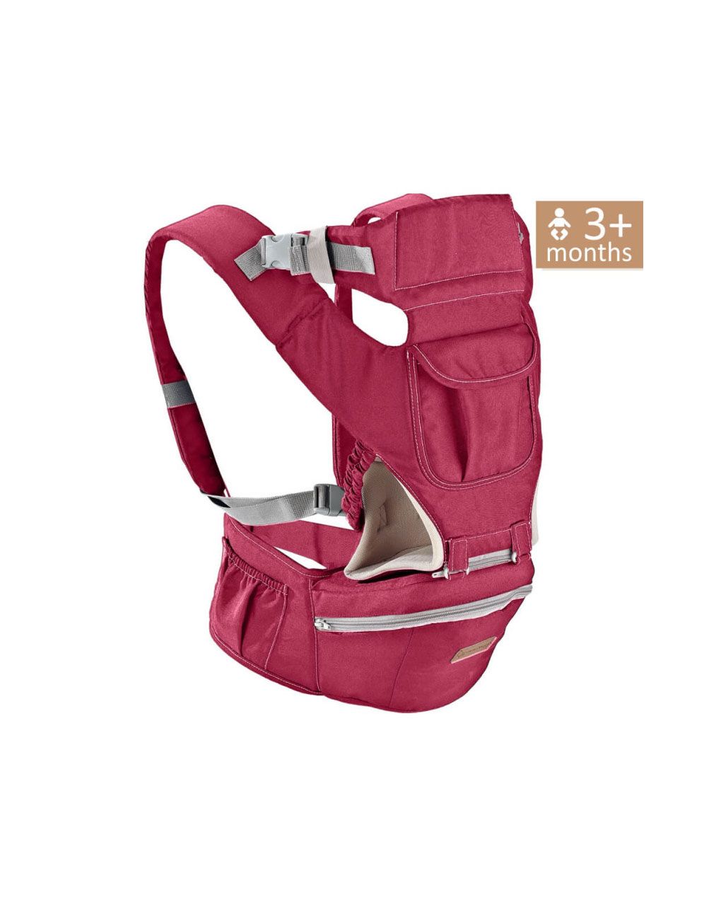 Bebe stars μάρσιπος carry & go burgundy (έως 9kg)