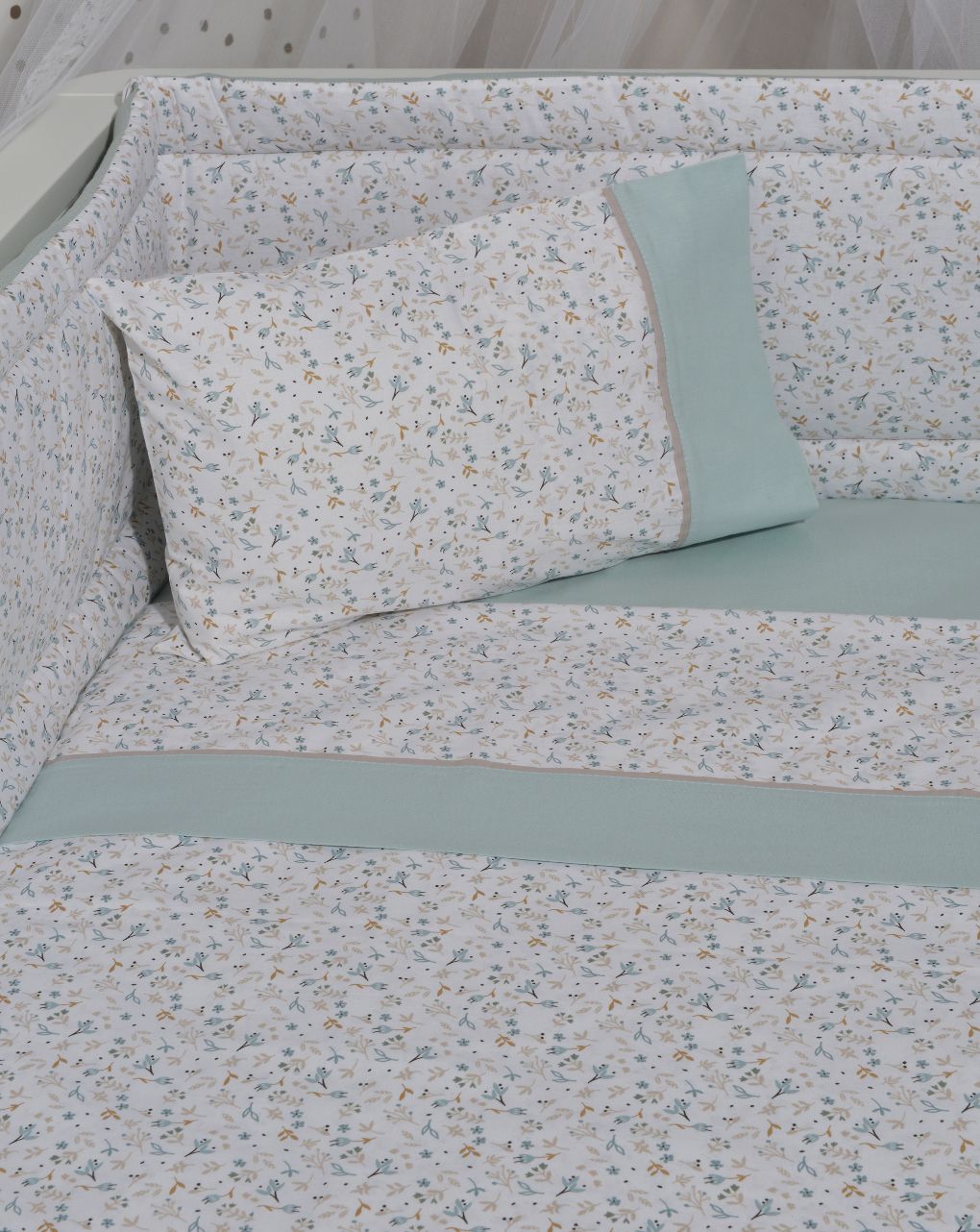 Baby oliver σετ σεντόνια κρεβατιού x3 μέντα 46-6706-403 - Baby Oliver