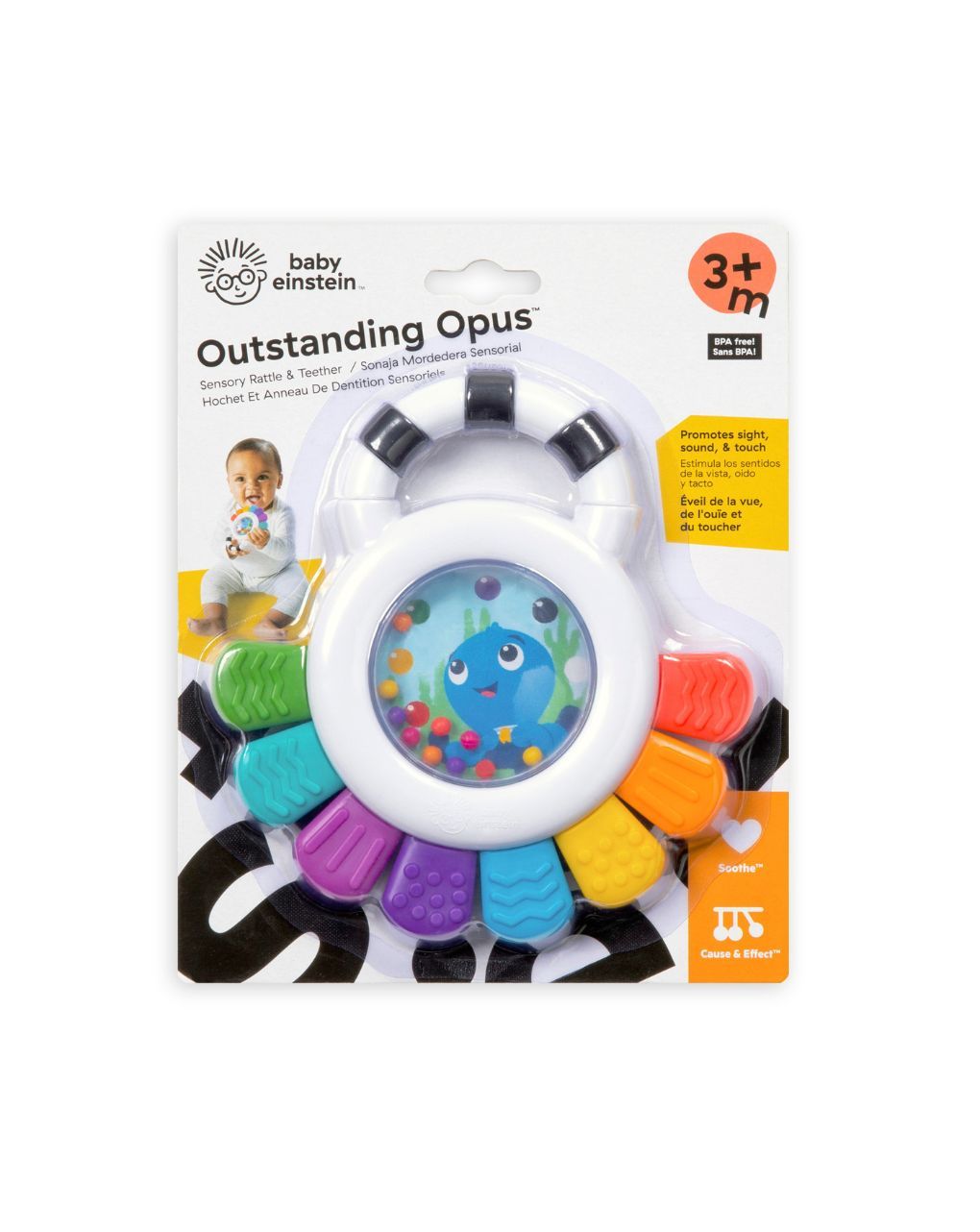 Baby einstein kids ii baby einstein outstanding opus sensory rattle & teether παιχνίδι 12487 - KIDS II