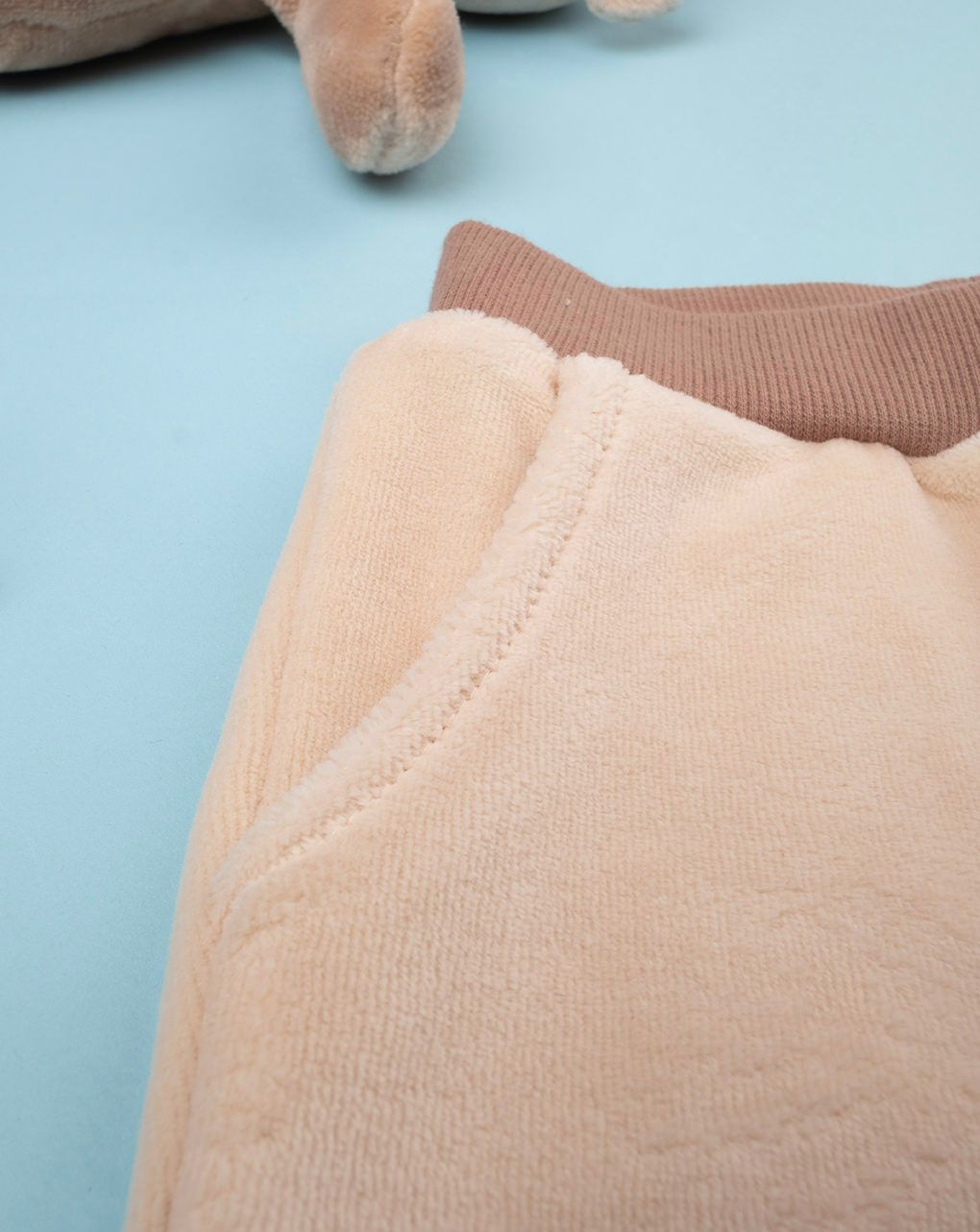 βρεφικό σετ σενίλ ζακέτα και φόρμα wild life για αγόρι - Prénatal