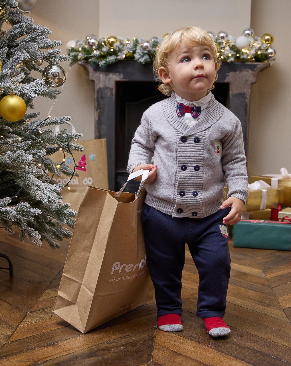 βρεφικό παντελόνι μπλε teddy για αγόρι - Prénatal